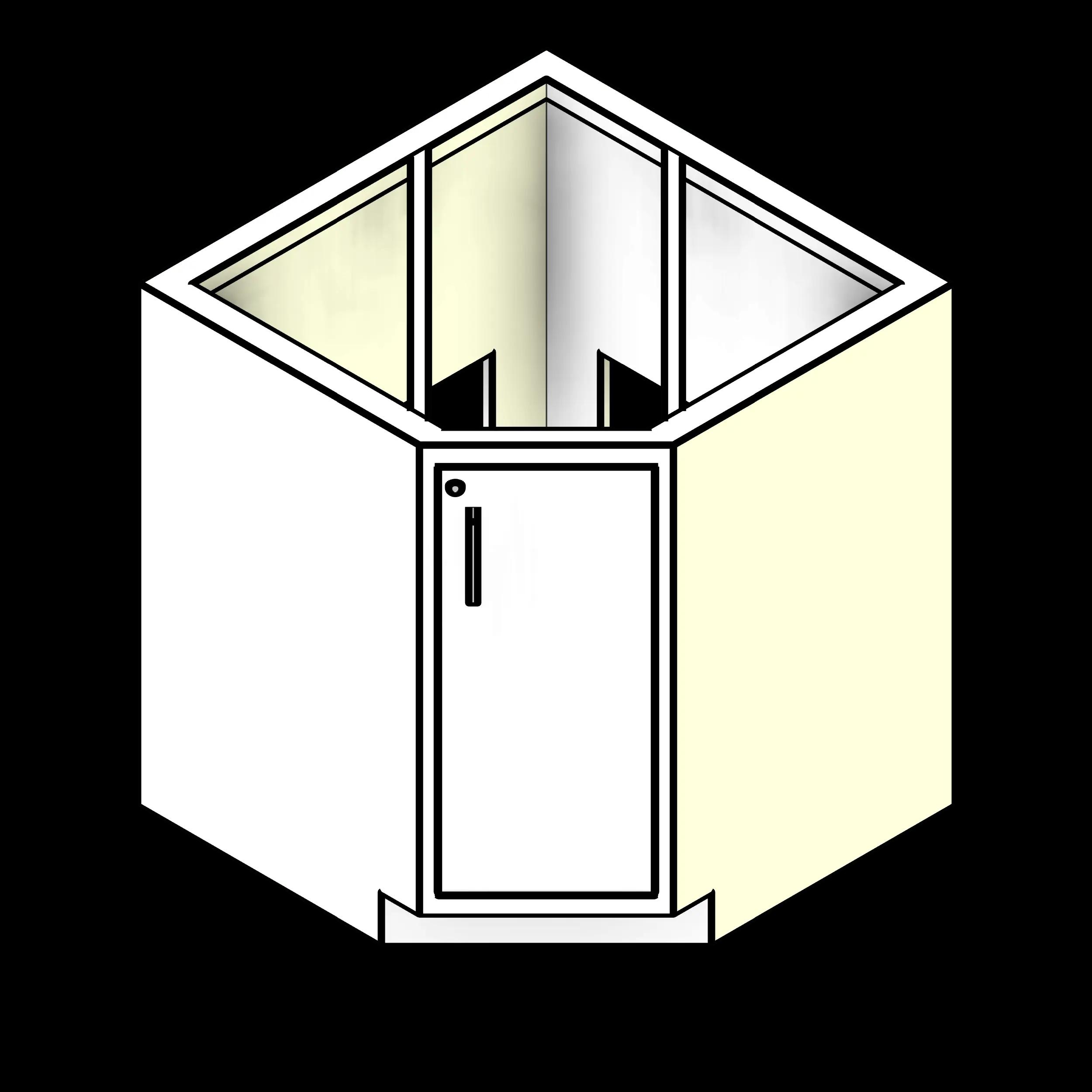  SSG Cabinet Lab Base Angle Corner PCS Inset Door with Sink Mount