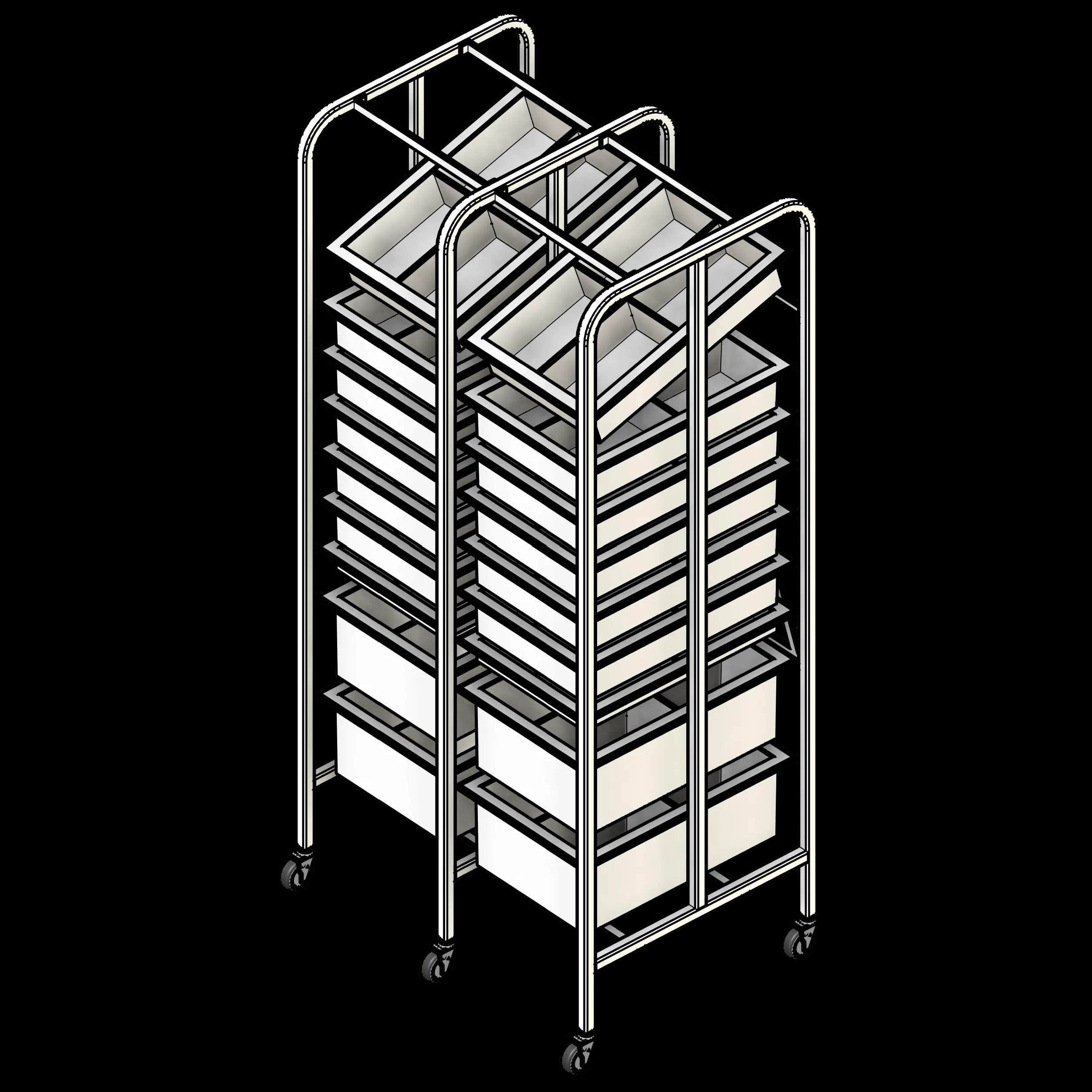  SSG Rack Medical Supply PCS Narrow 2 Column 9 Tier