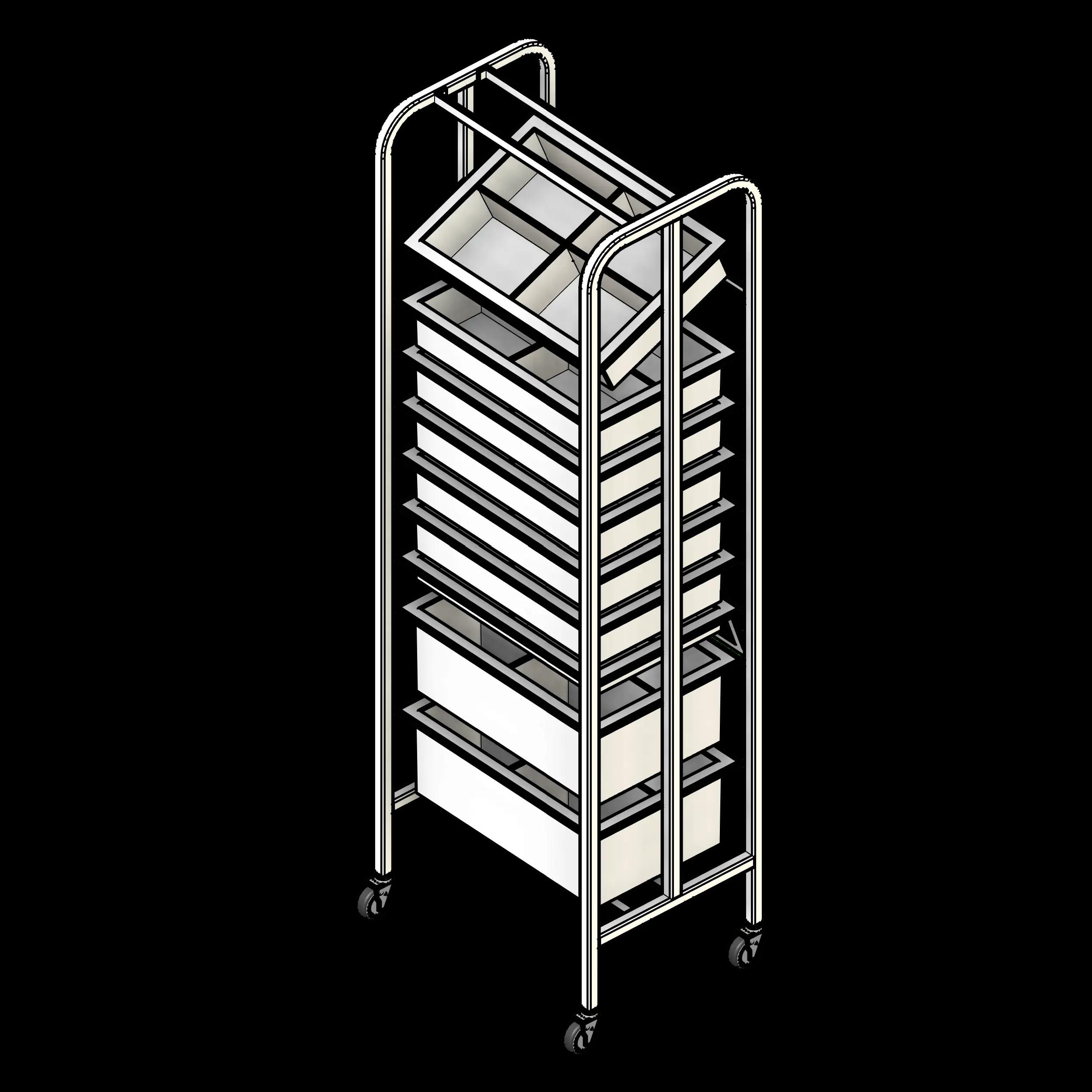  SSG Rack Medical Supply PCS Wide 1 Column 9 Tier