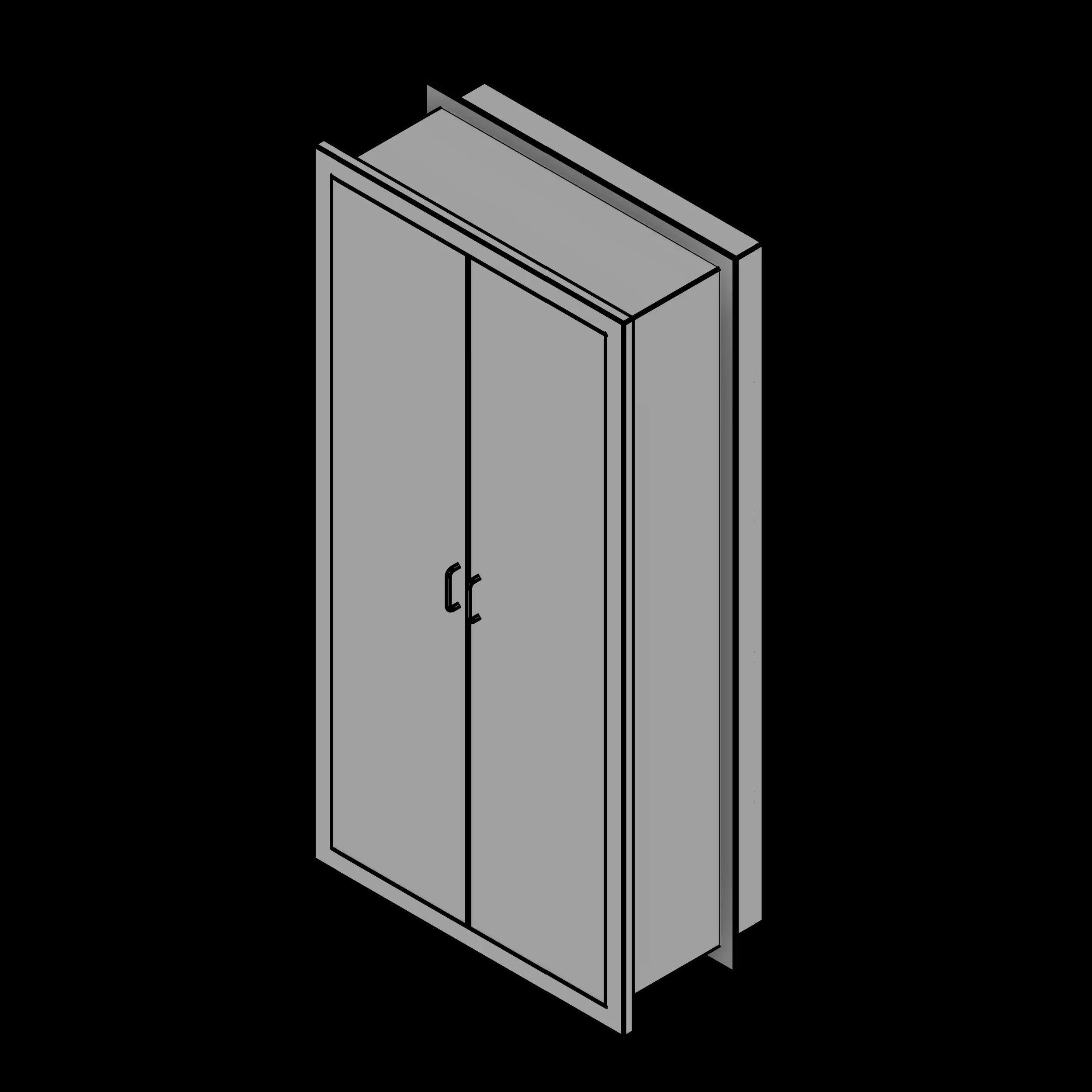 SSG Cabinet Surgical Pass Through SST Solid Doors