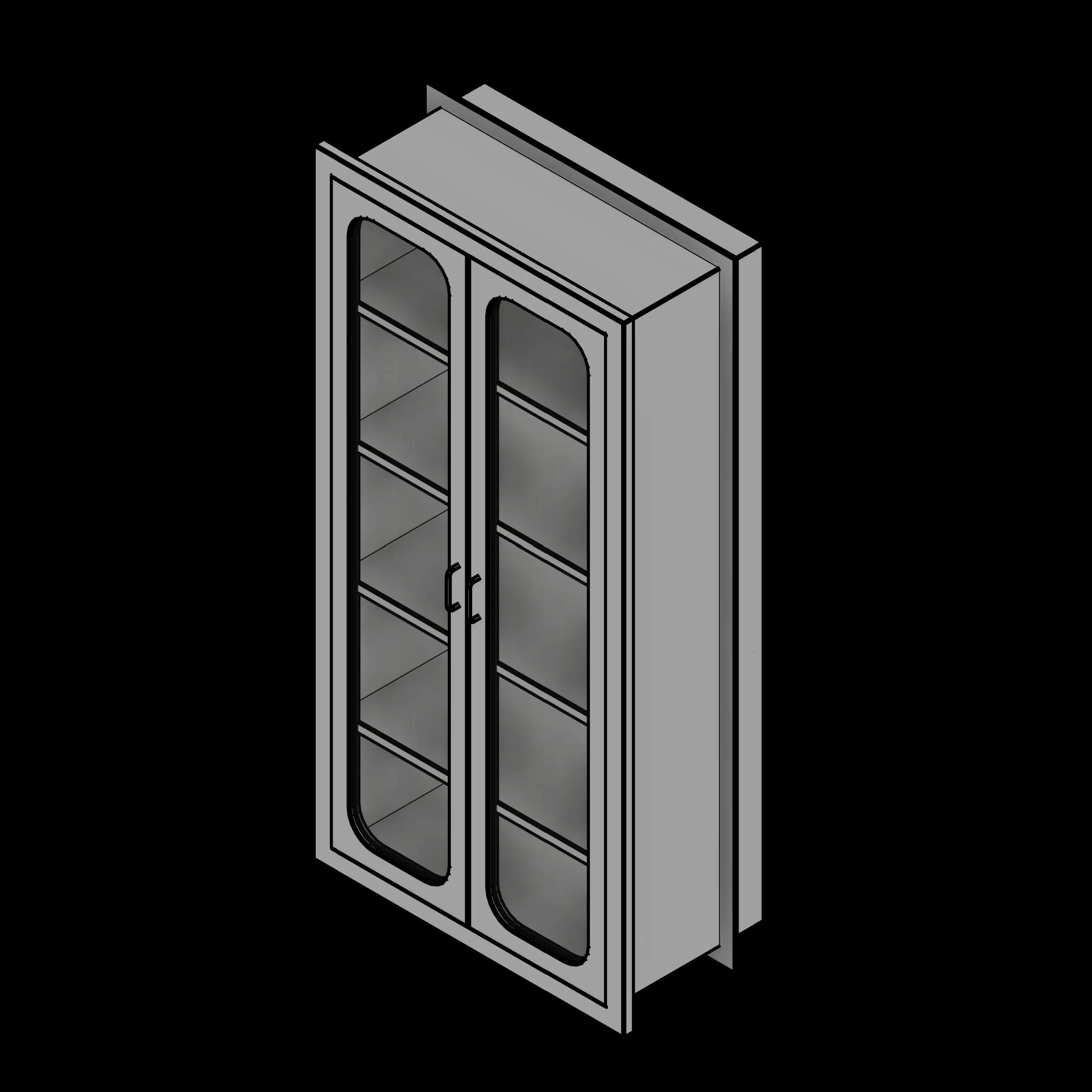 SSG Cabinet Surgical Pass Through SST Glass Doors