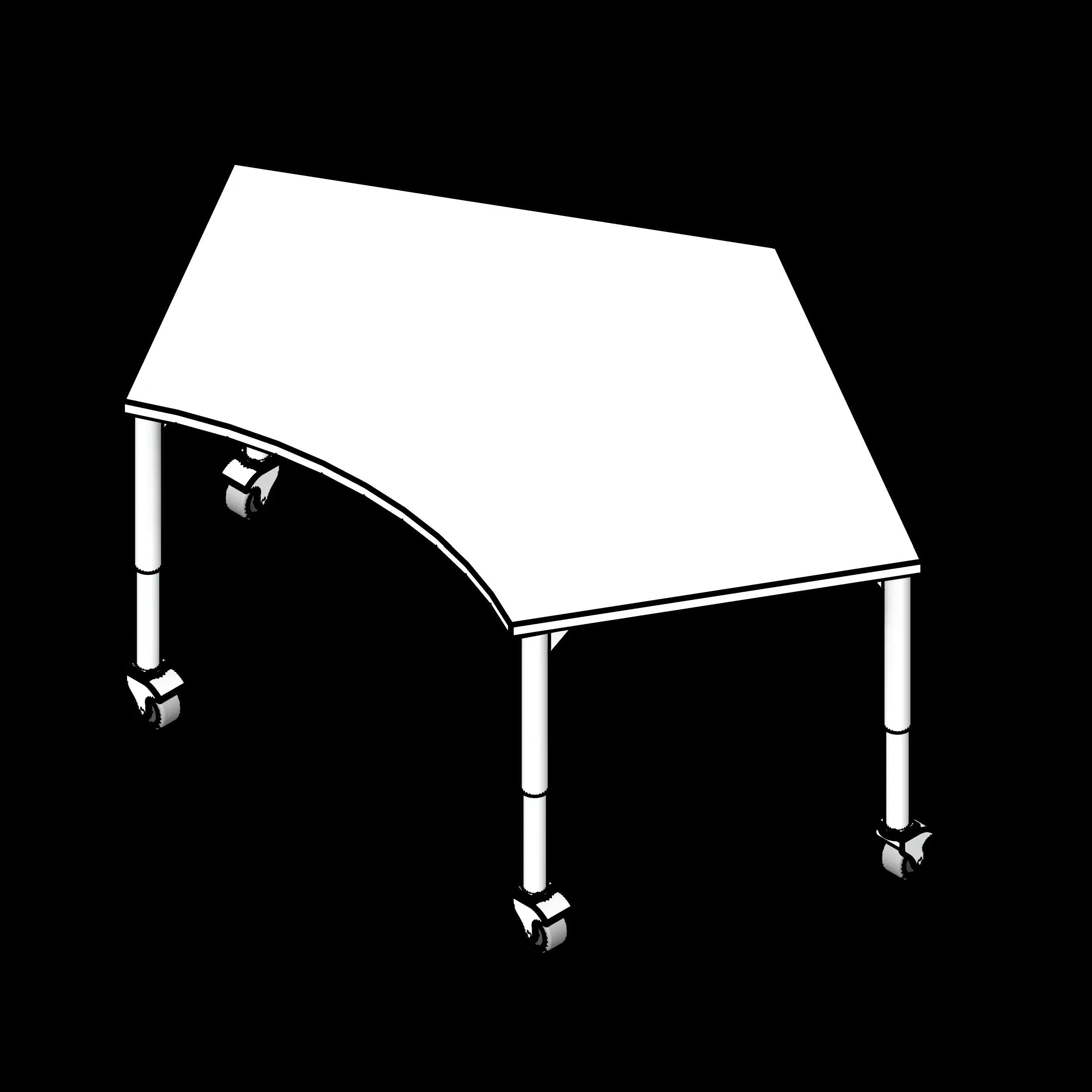 SSG Table Educational Summit LAM Heavy Duty Legs Casters