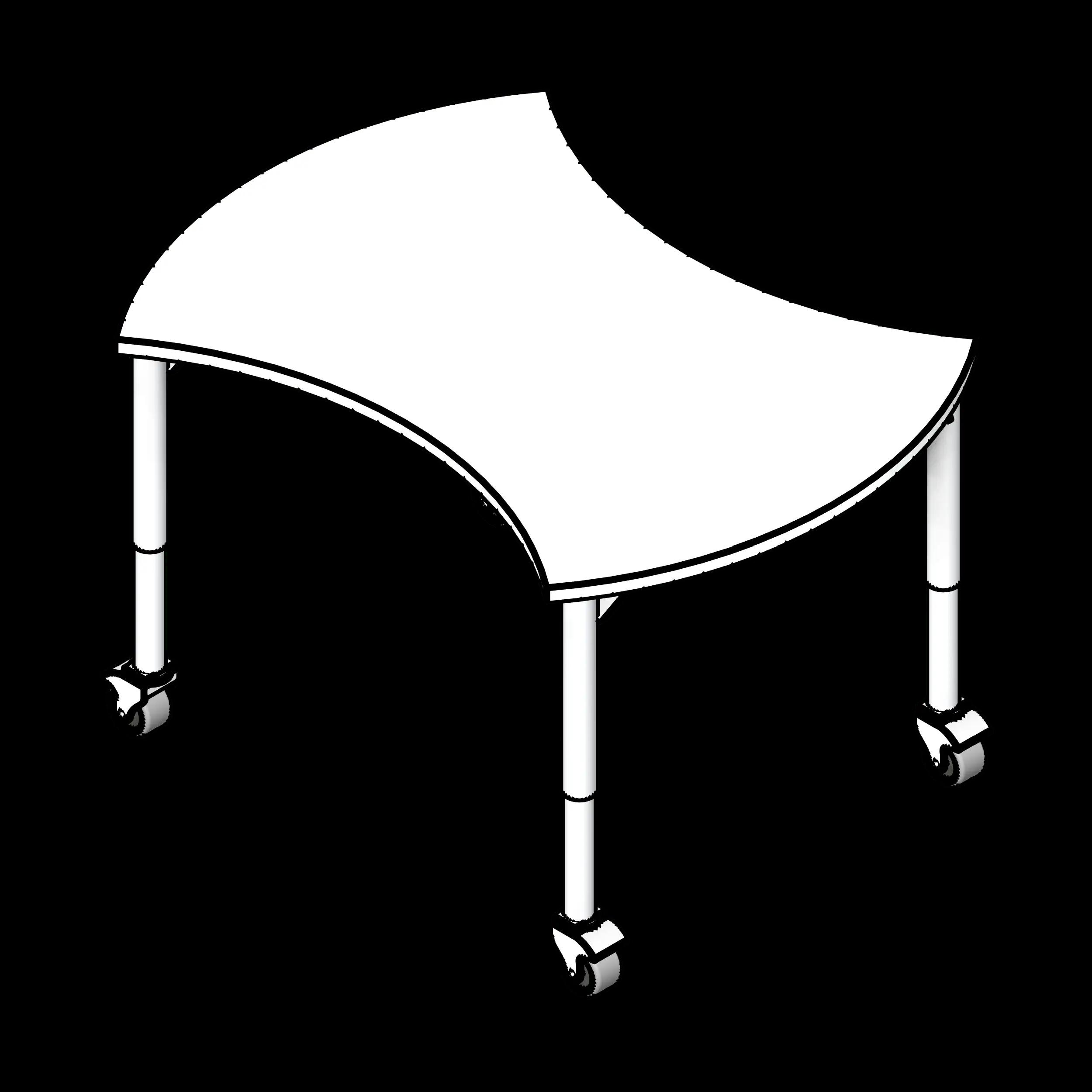 SSG Table Educational Encore LAM Heavy Duty Legs Casters