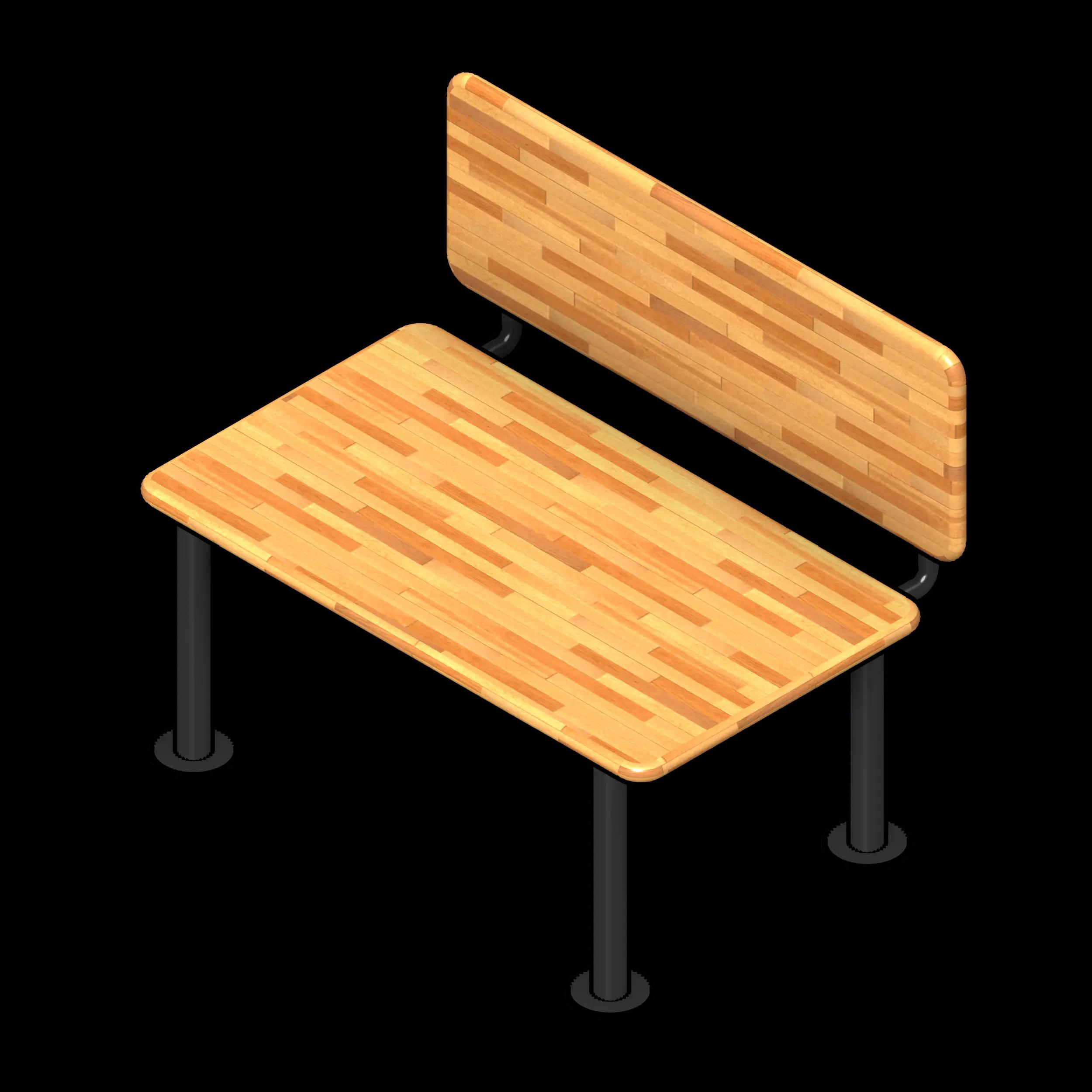 SSG Bench ADA Freestanding HRW 42x24x18 Stainless Steel