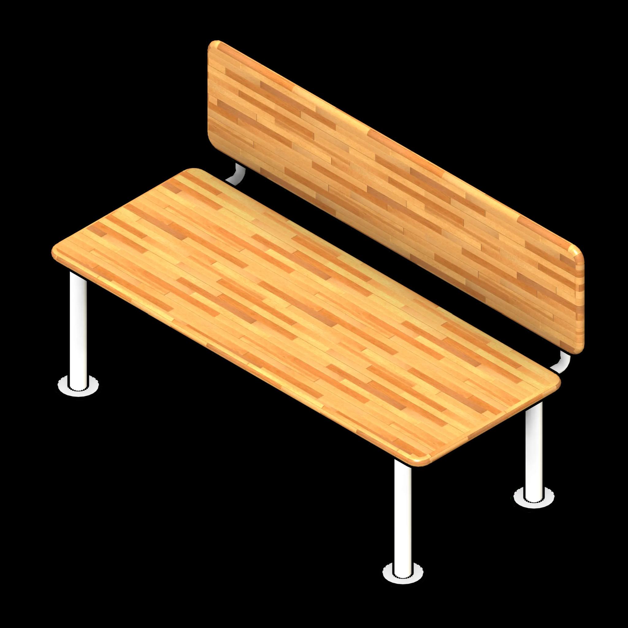 SSG Bench ADA Freestanding HRW 60x24x18 Powder Coated Steel