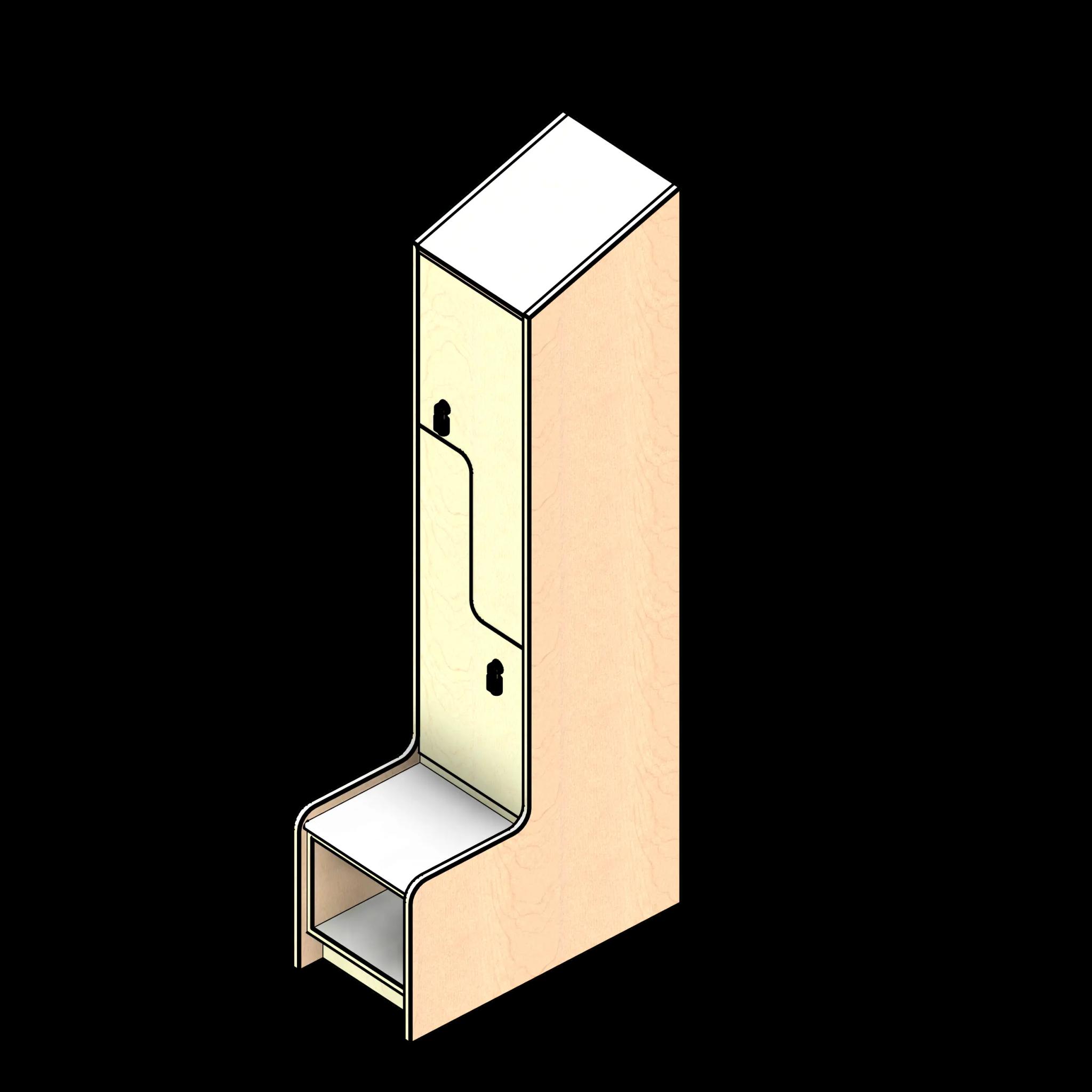  SSG Locker Z Door LAM Bench Side Panels Angled Top