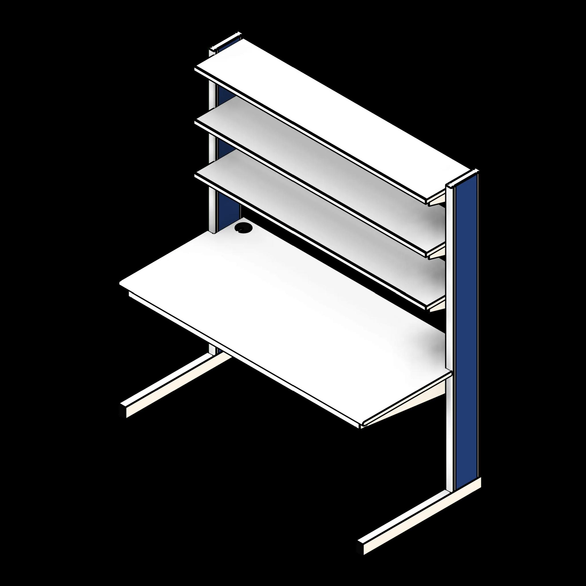 SSG Workstation Lab PCS Single Sided 3 Shelves