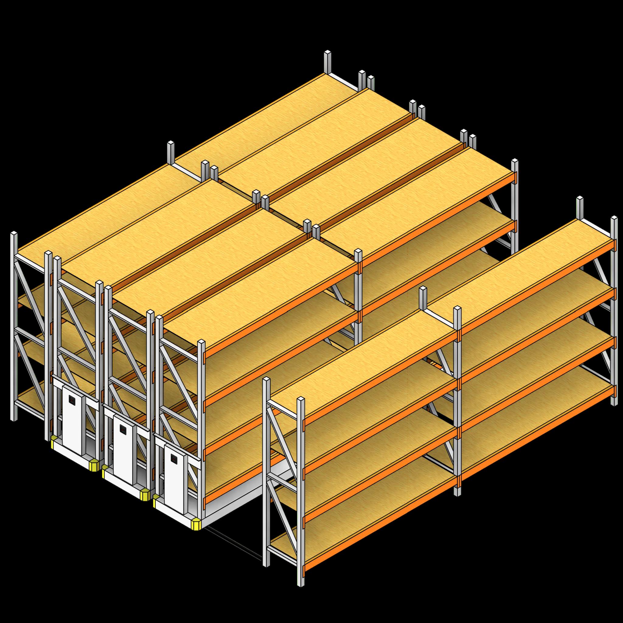 SSG High Density Industrial Pallet Rack PCS Plywood Deck