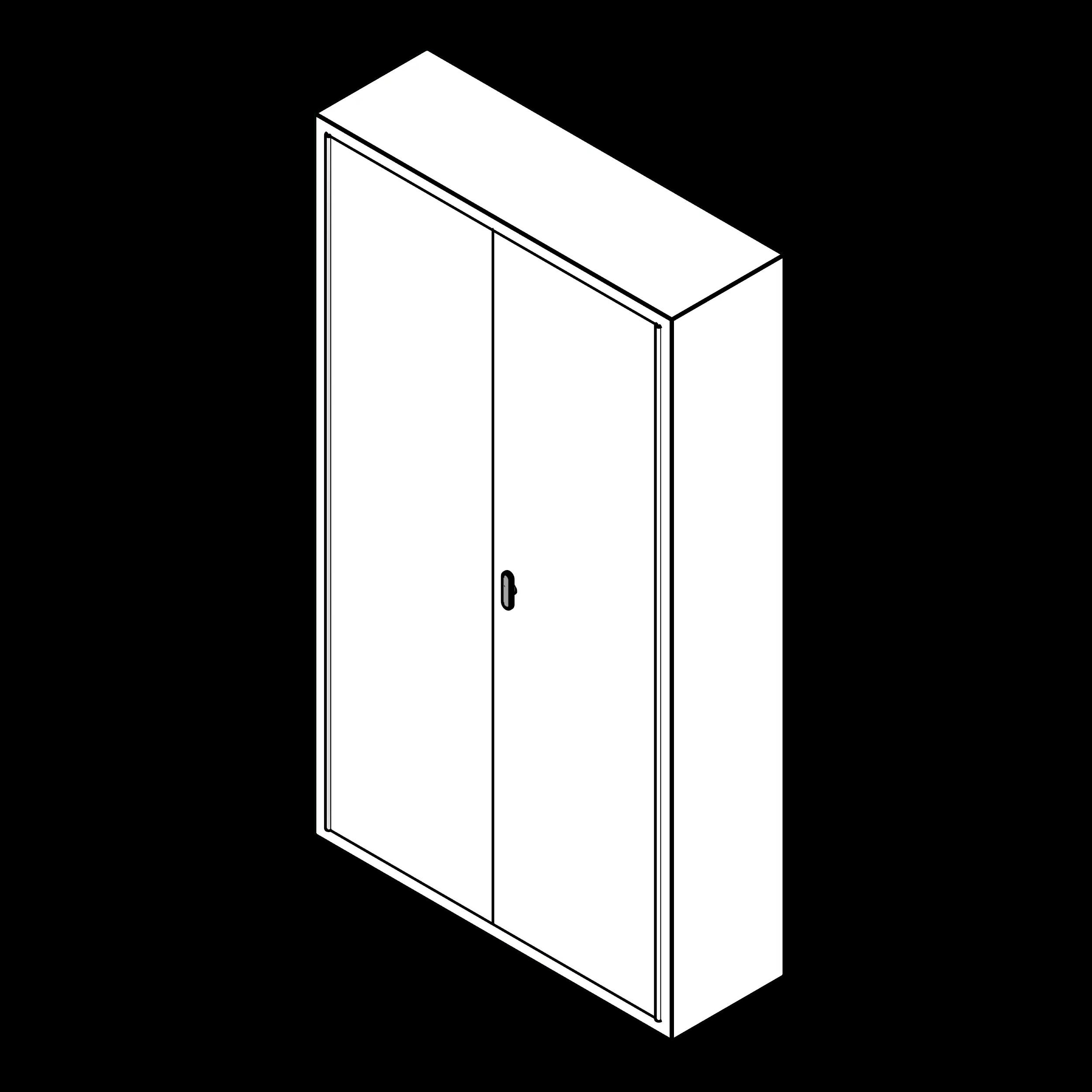SSG Cabinet Weapon Oversize PCS 481584 Solid Doors