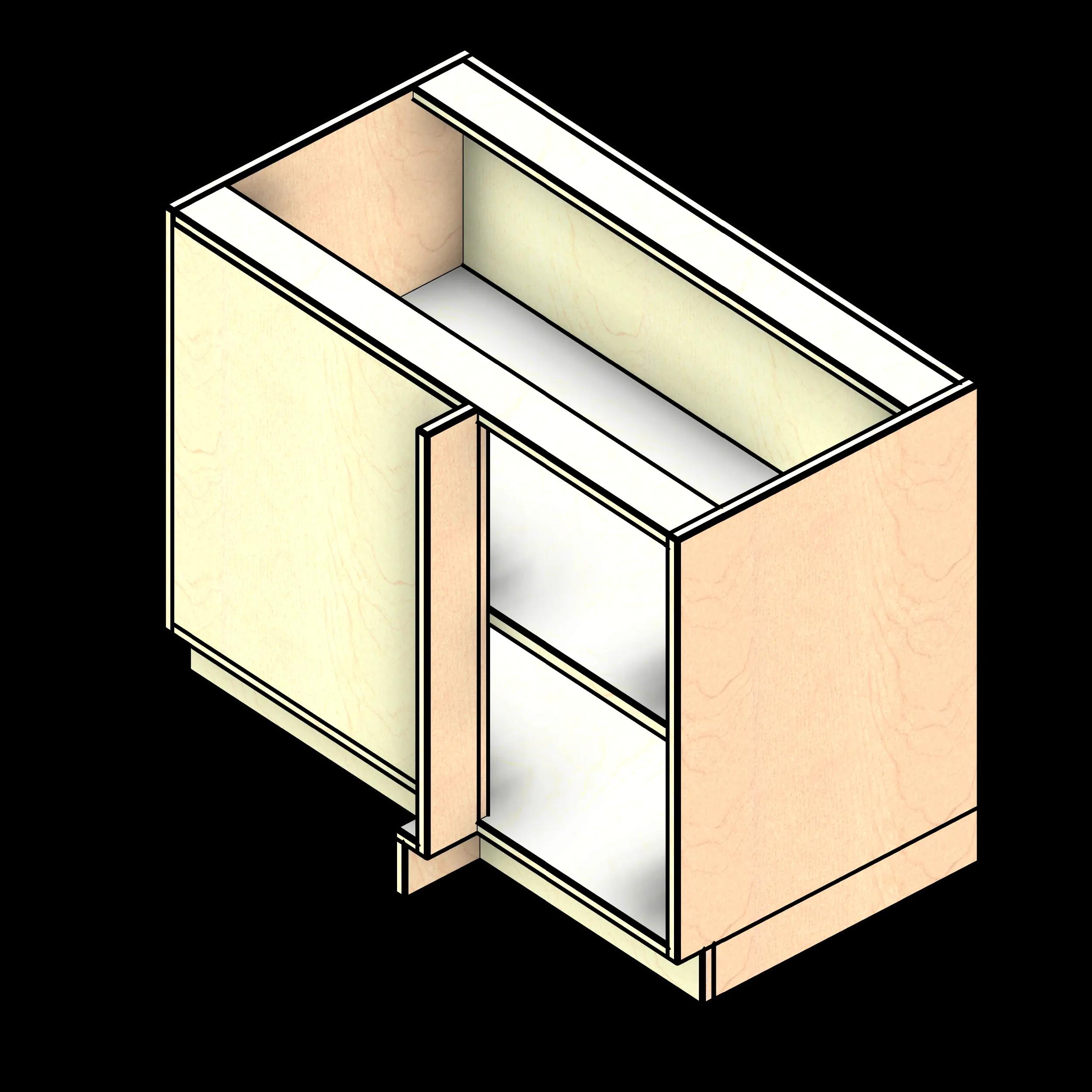 SSG Cabinet Base Corner Open LAM Right Opening