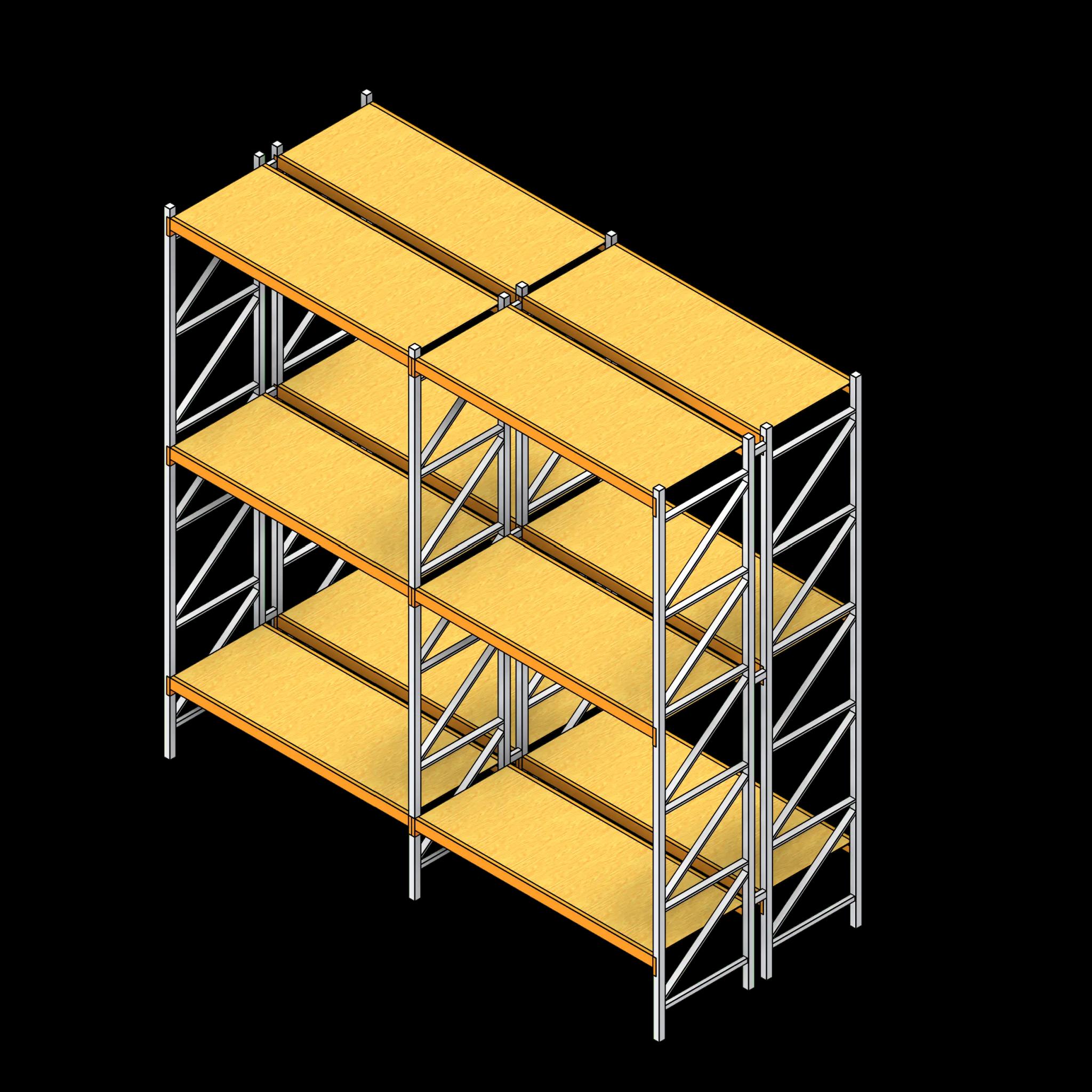 SSG Shelving Pallet Rack CRS Double Plywood Deck