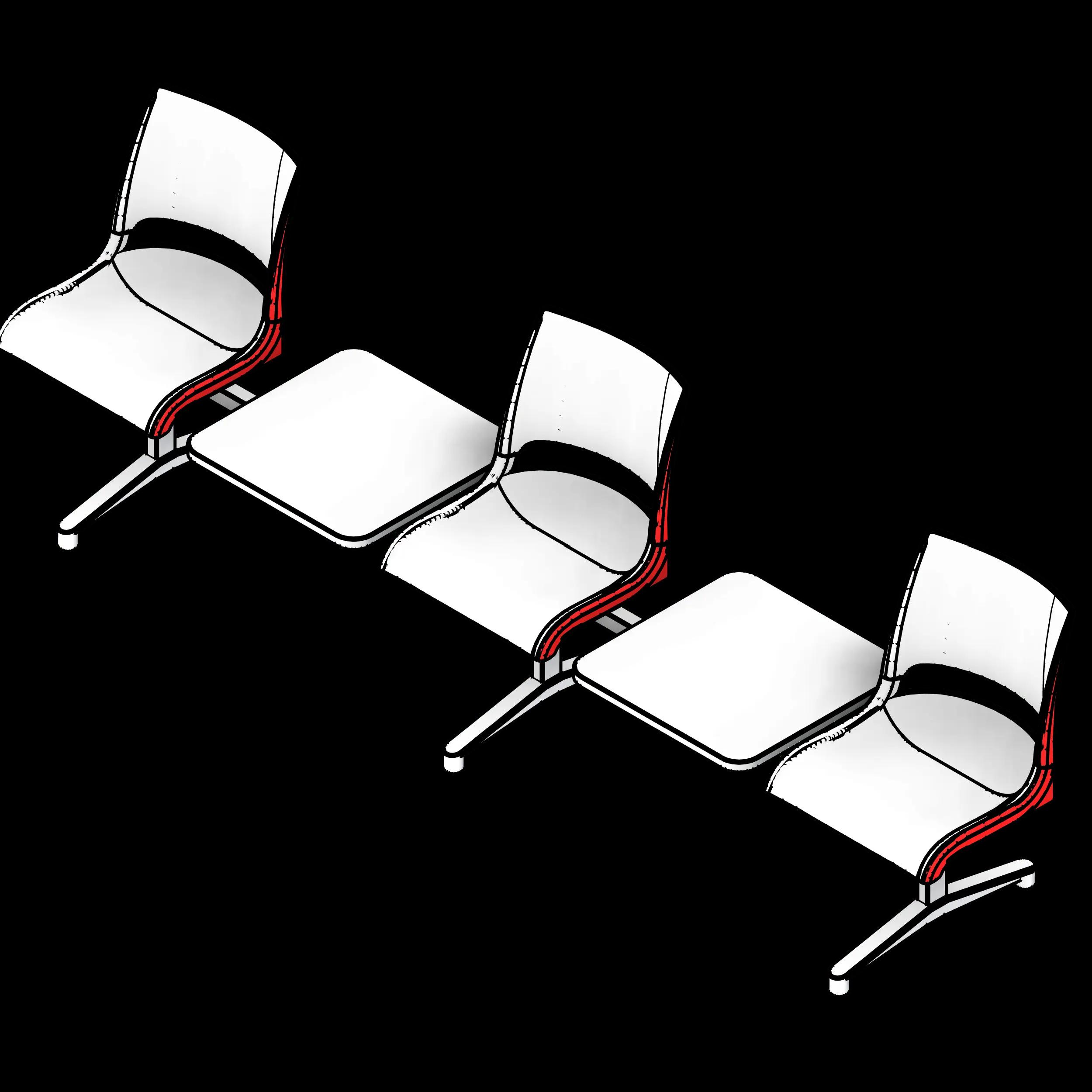 SSG Seat Tandem PPL 3 Seats 2 Inline Tables