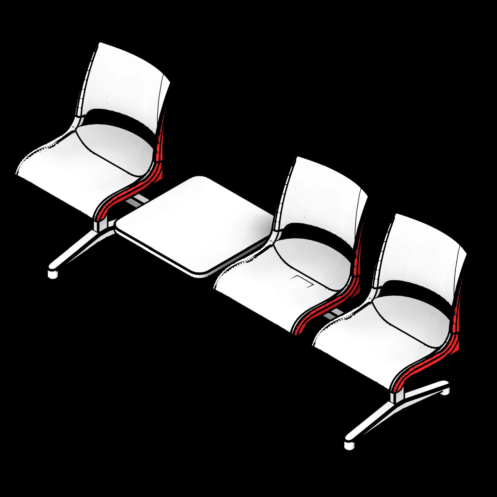 SSG Seat Tandem PPL 3 Seats 1 Inline Table
