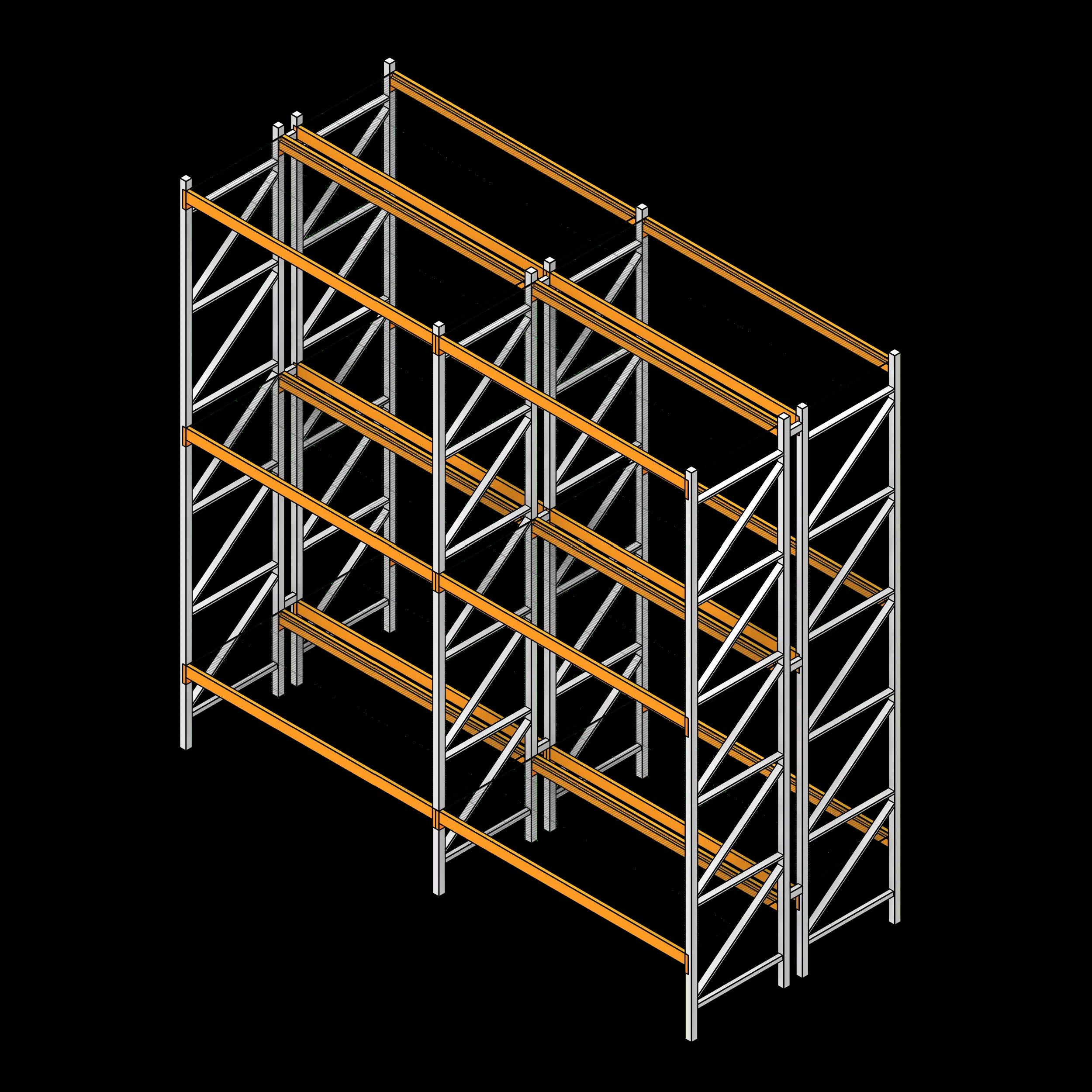 SSG Pallet Rack Beam Based PCS Double Wire Deck