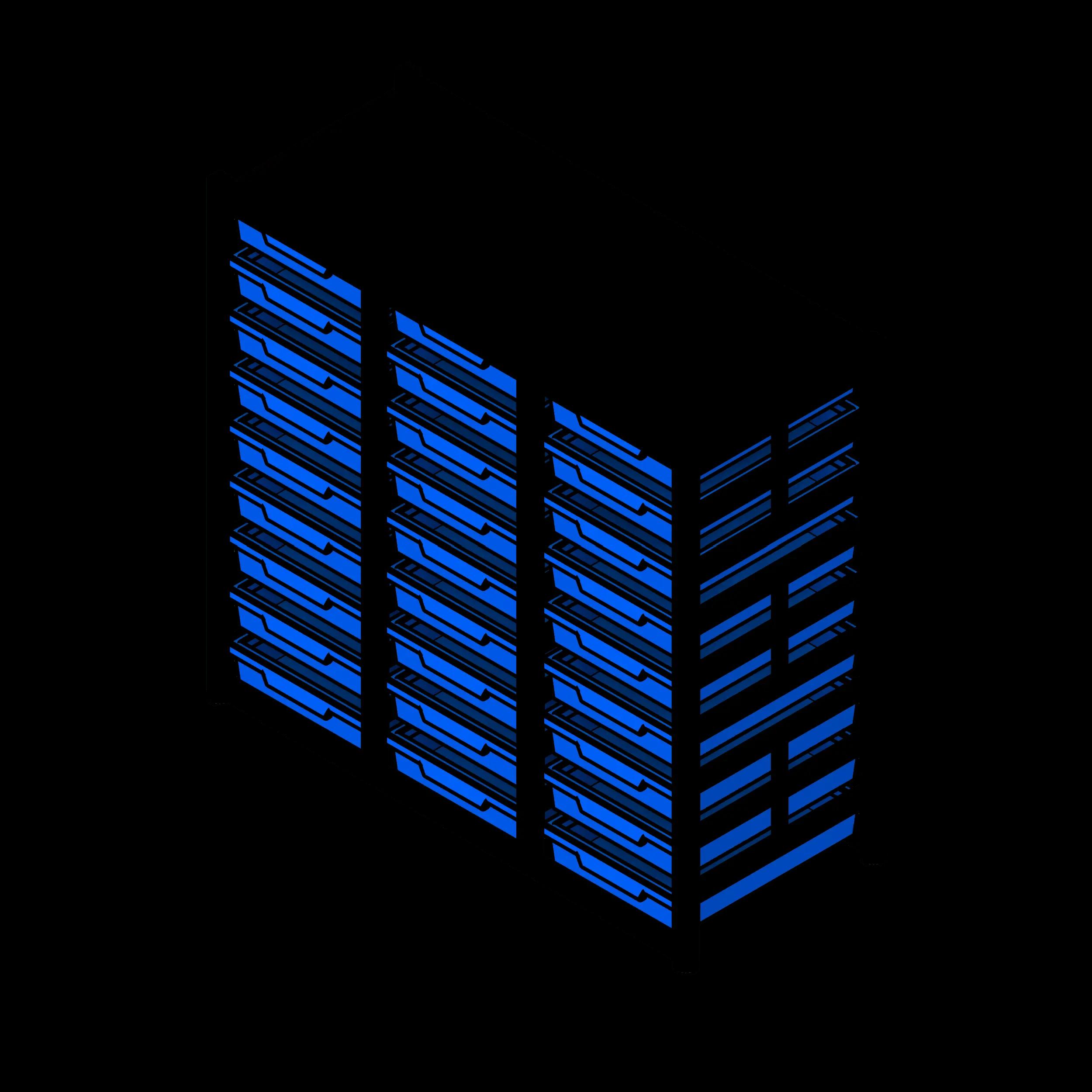 SSG Tray Storage Educational PCS 9 Tray Triple Column Glides