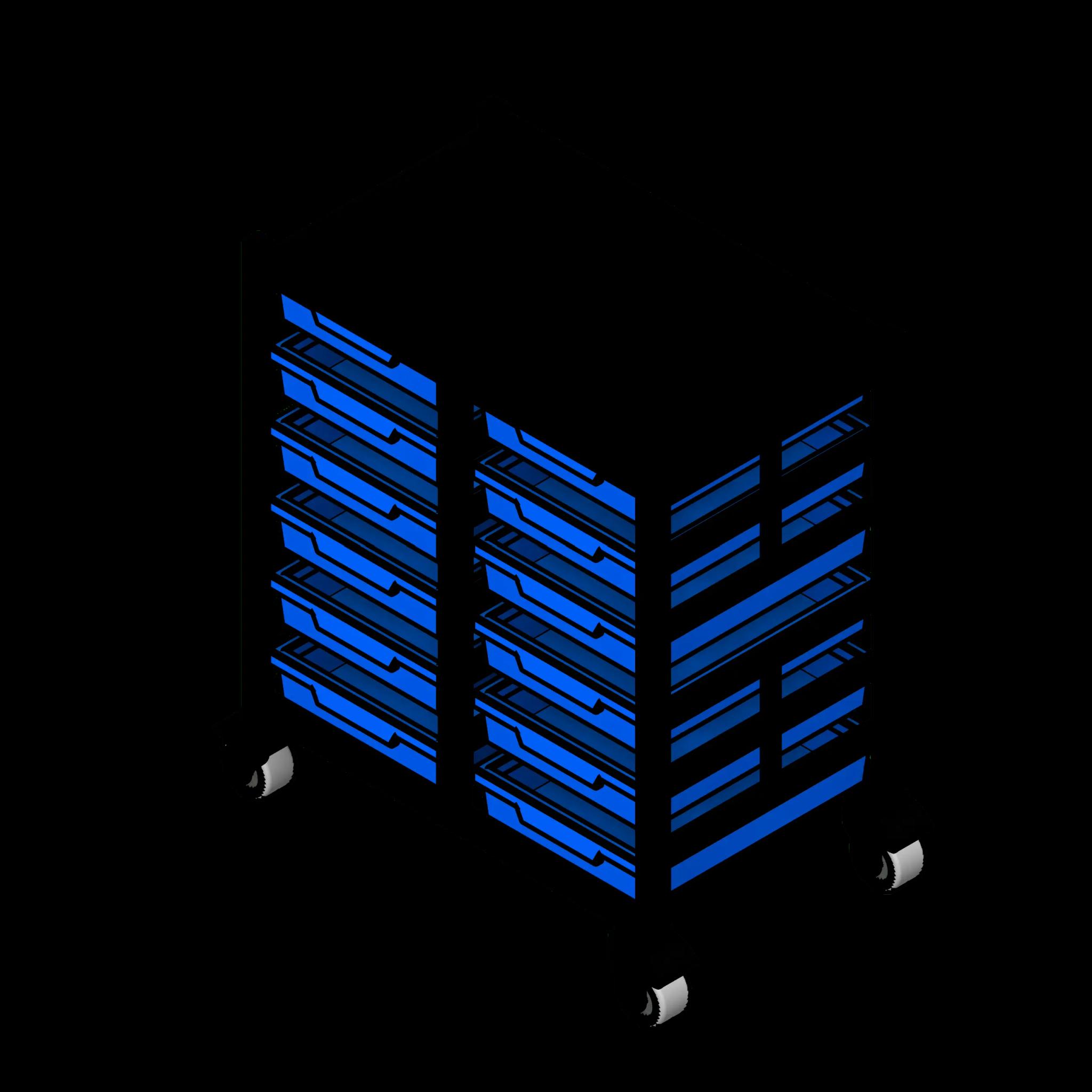 SSG Tray Storage Educational PCS 6 Tray Double Column