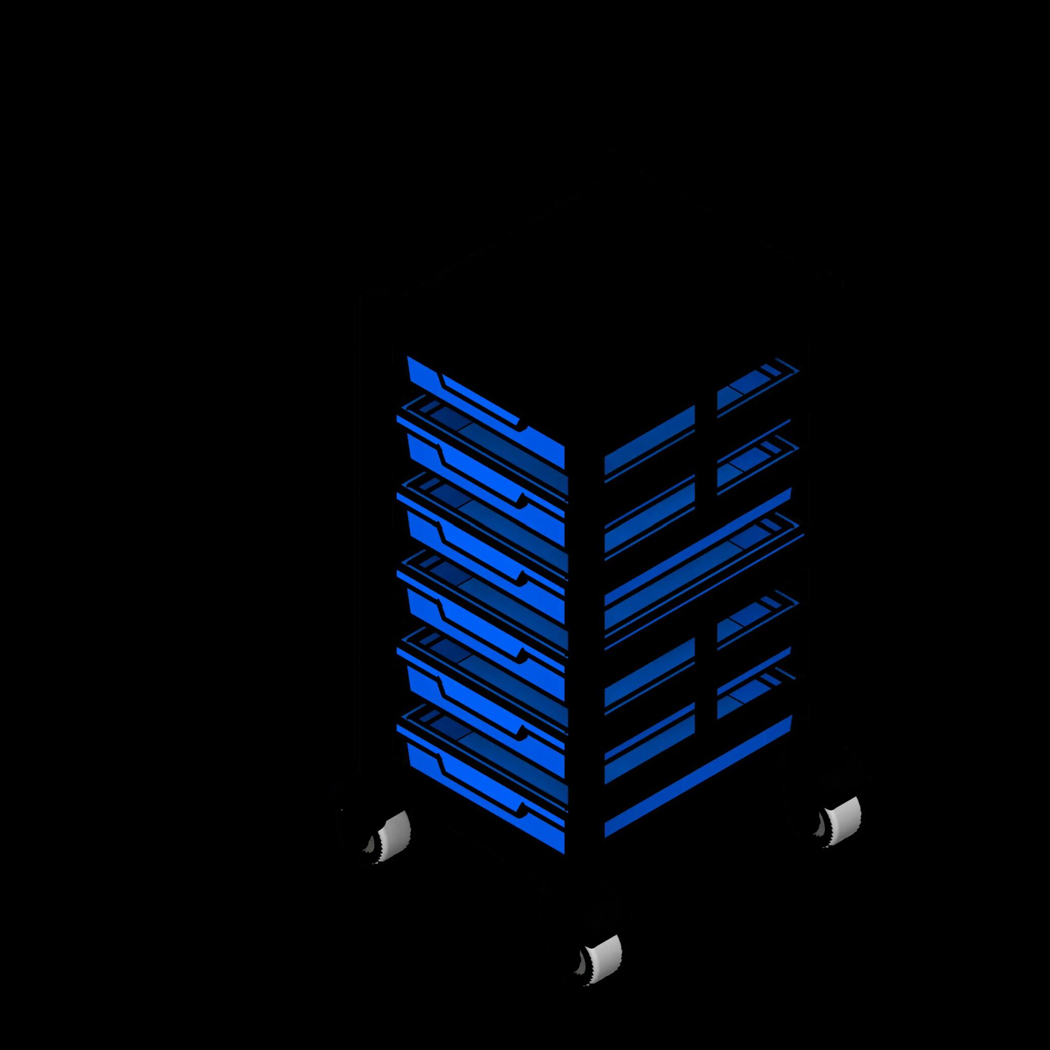 SSG Tray Storage Educational PCS 6 Tray Single Column