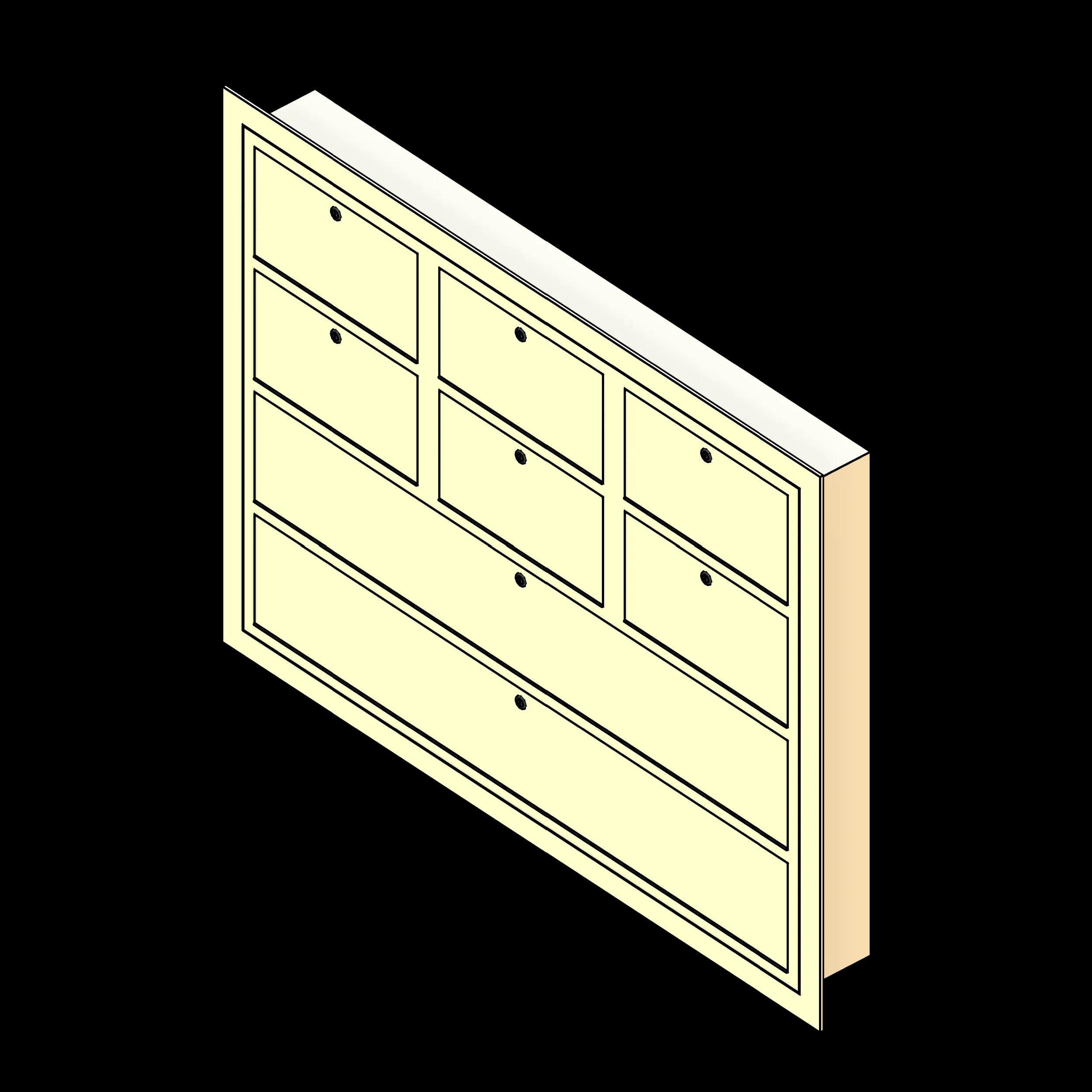SSG Locker Outdoor Pistol Wall Mounted PCS 6 Pistol 2 Rifle Recessed
