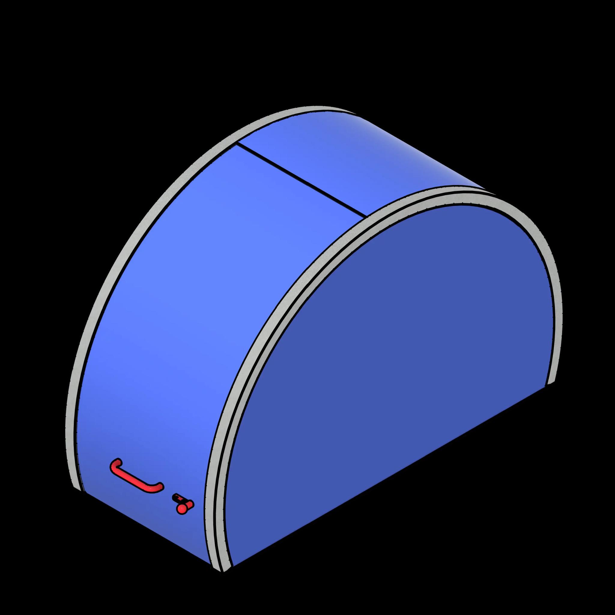 SSG Bike Locker Semicircle PCS Closed