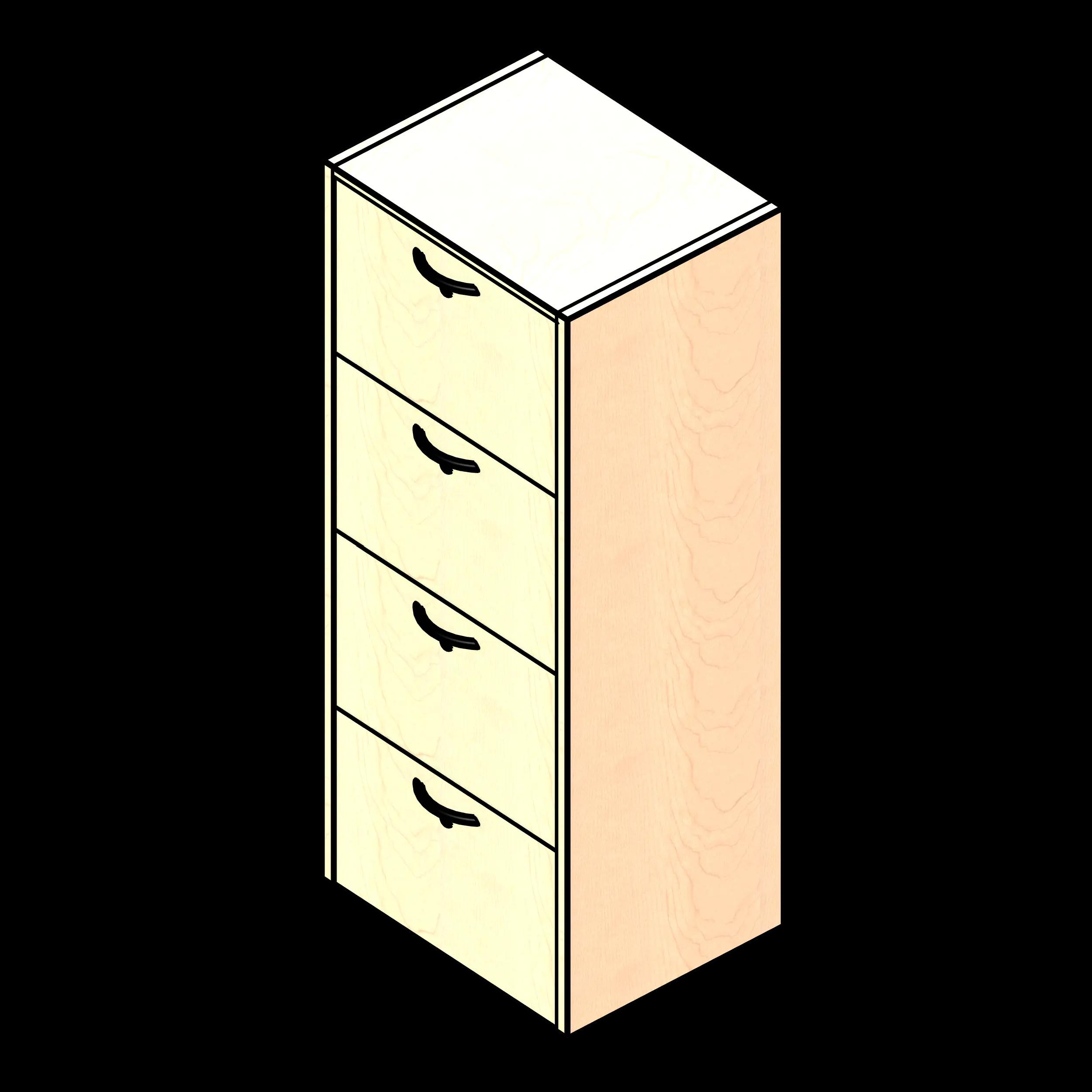 SSG Executive Cabinet Lateral File LAM 4 Drawer