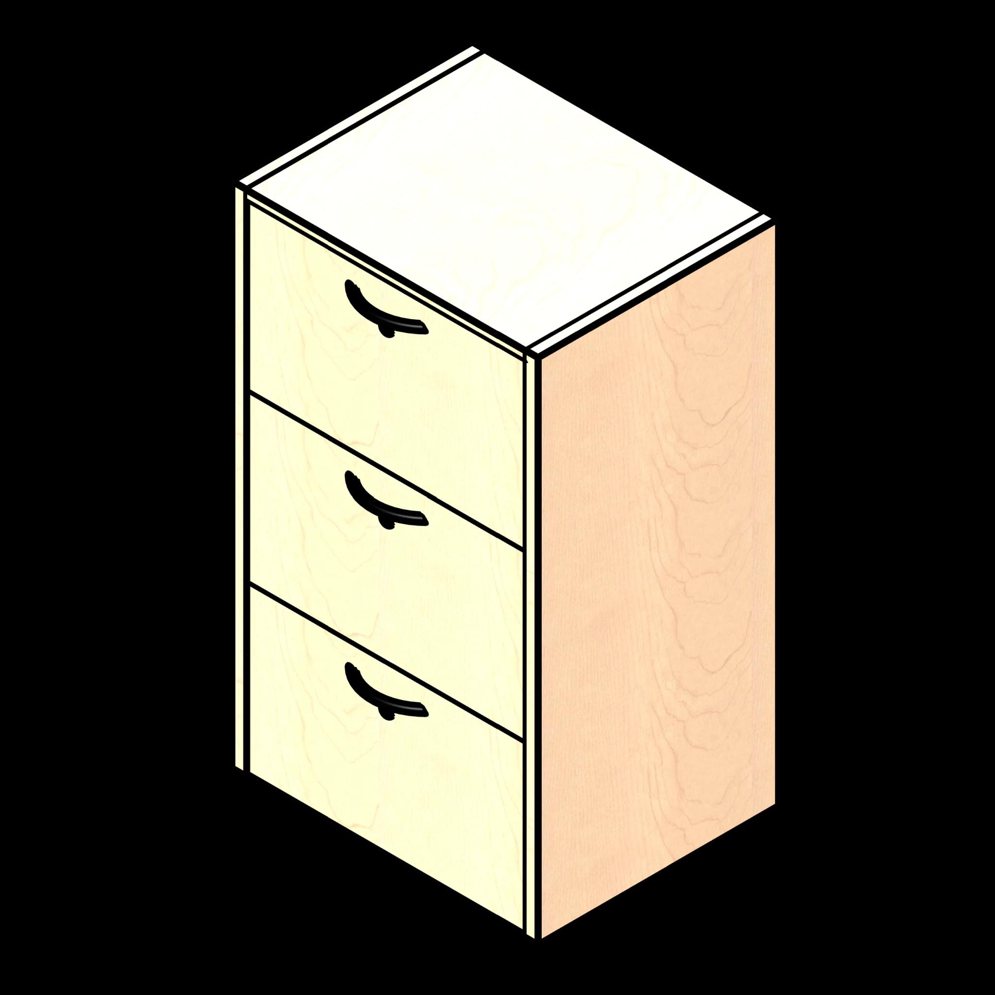 SSG Executive Cabinet Lateral File LAM 3 Drawer