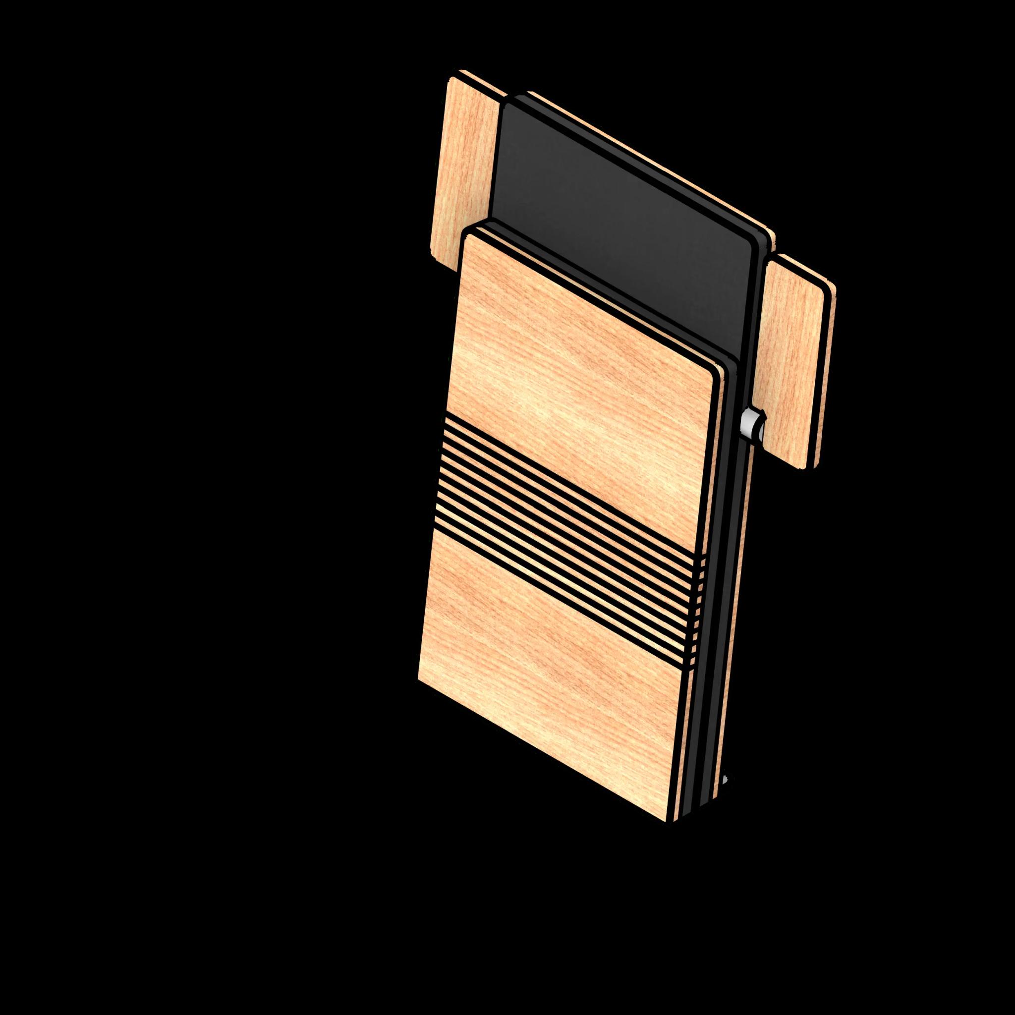 SSG Chair Cantilever Angled PLY Closed with Armrests