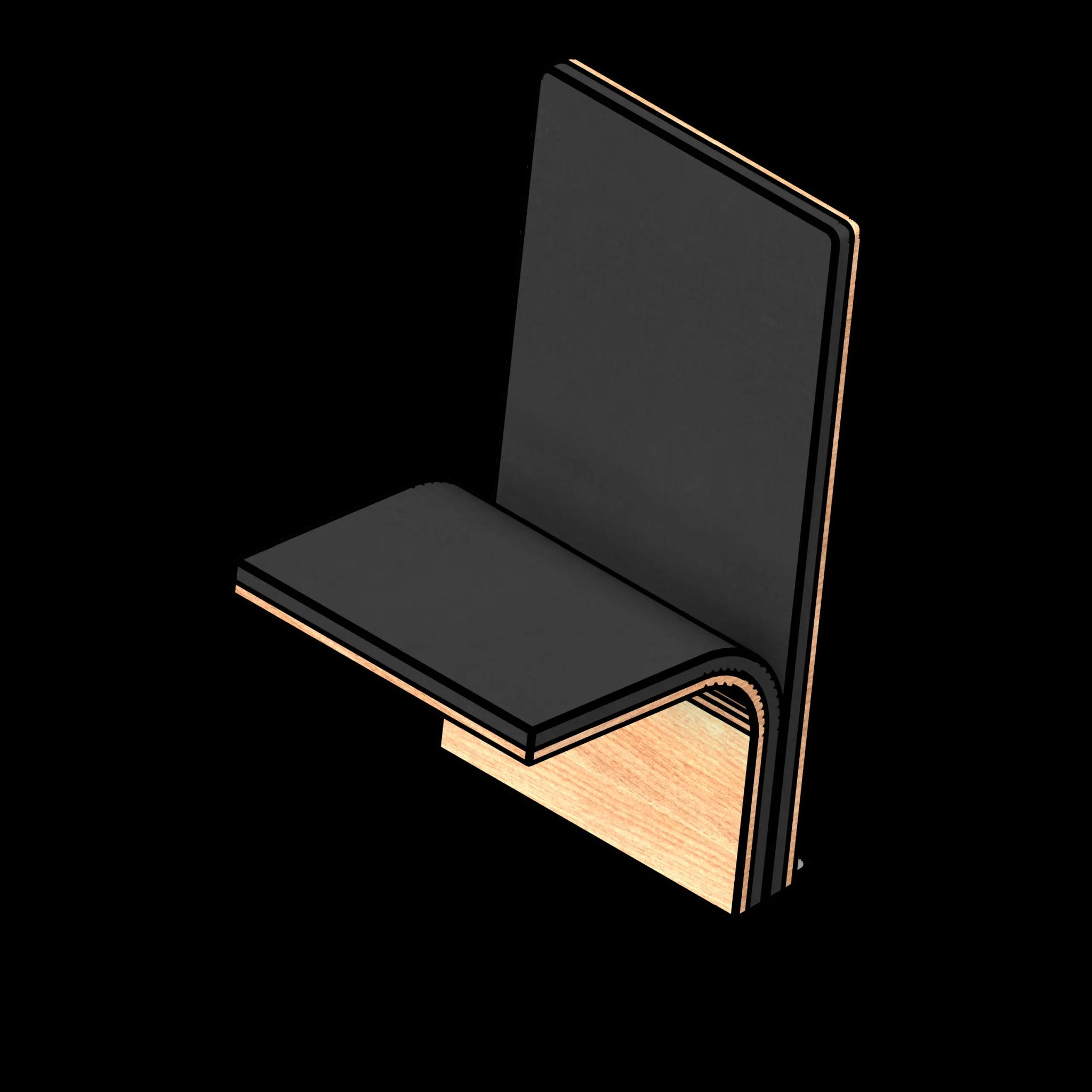 SSG Chair Cantilever Angled PLY Open