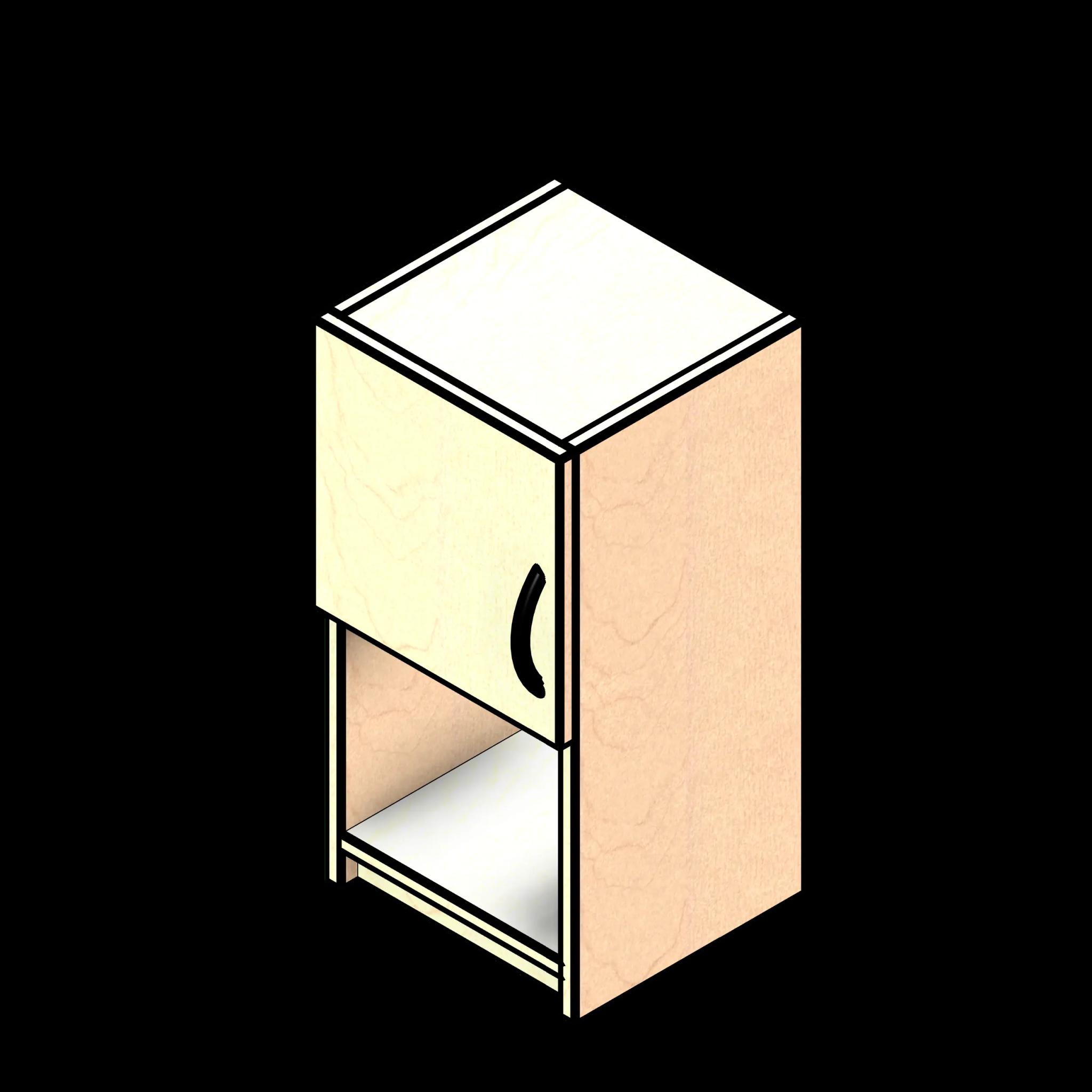 SSG Cabinet Wall 1 Door Open LAM