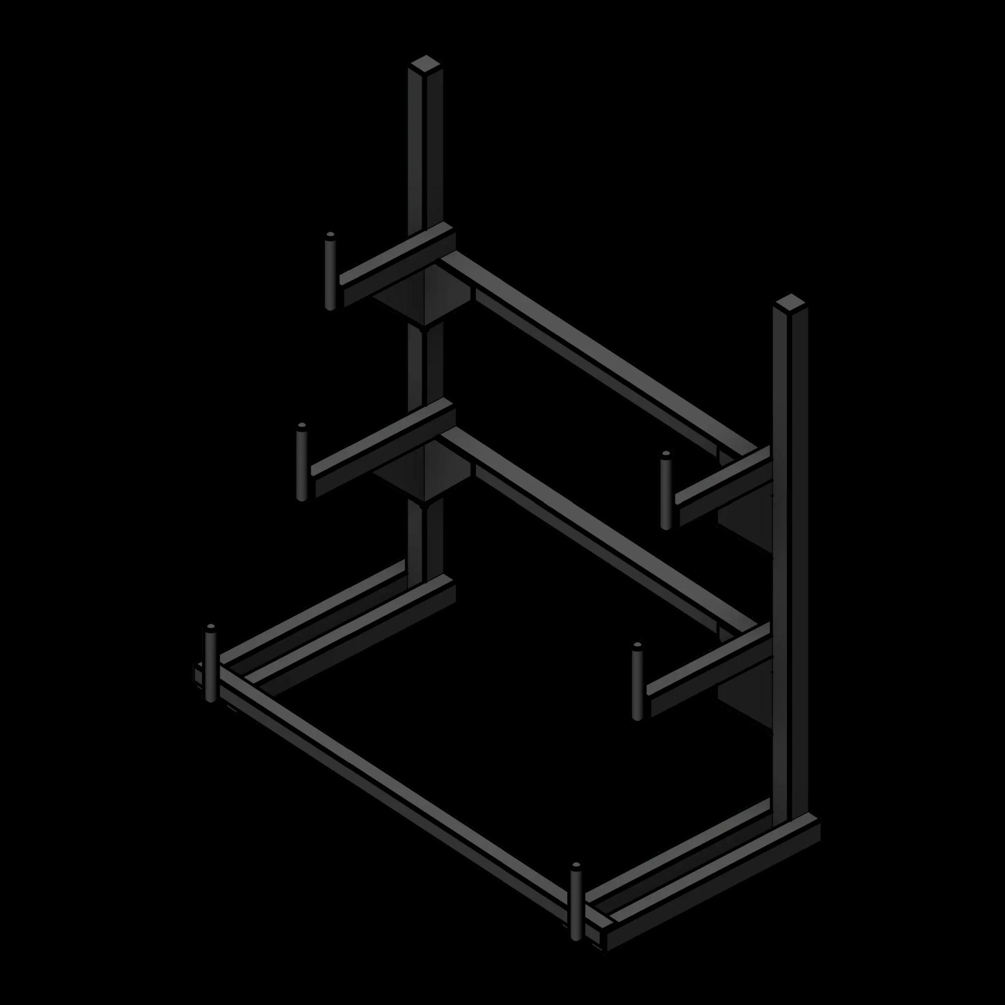  SSG Rack Cantilever Pipe PCS 48x24 Stationary
