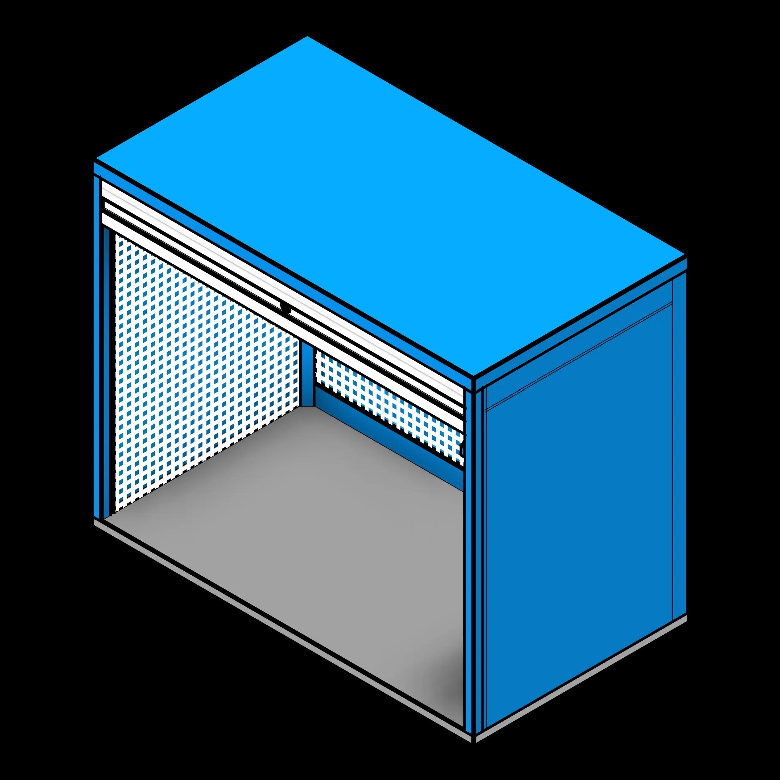 SSG Workstation Industrial Hutch PCS
