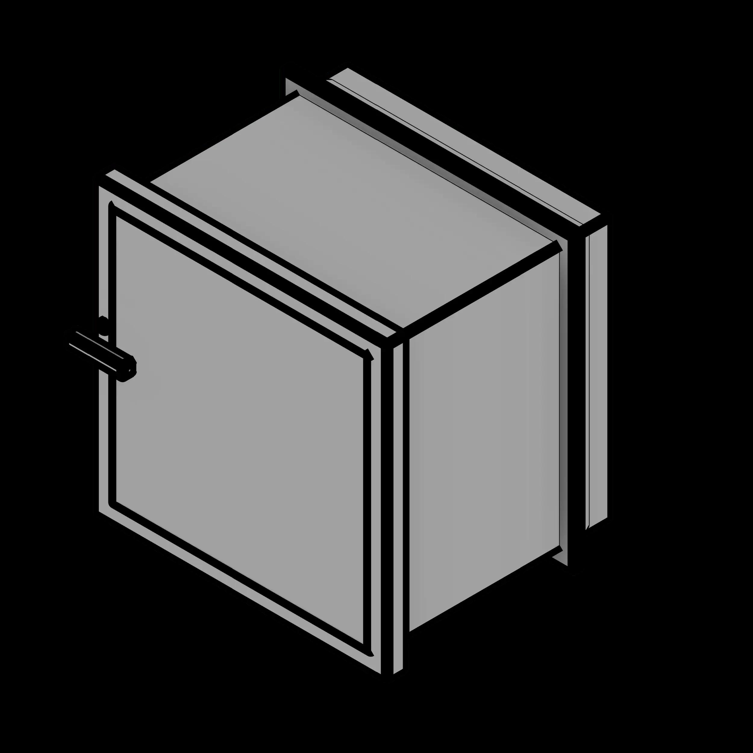 SSG Cabinet Specimen Pass Through SST Solid Doors