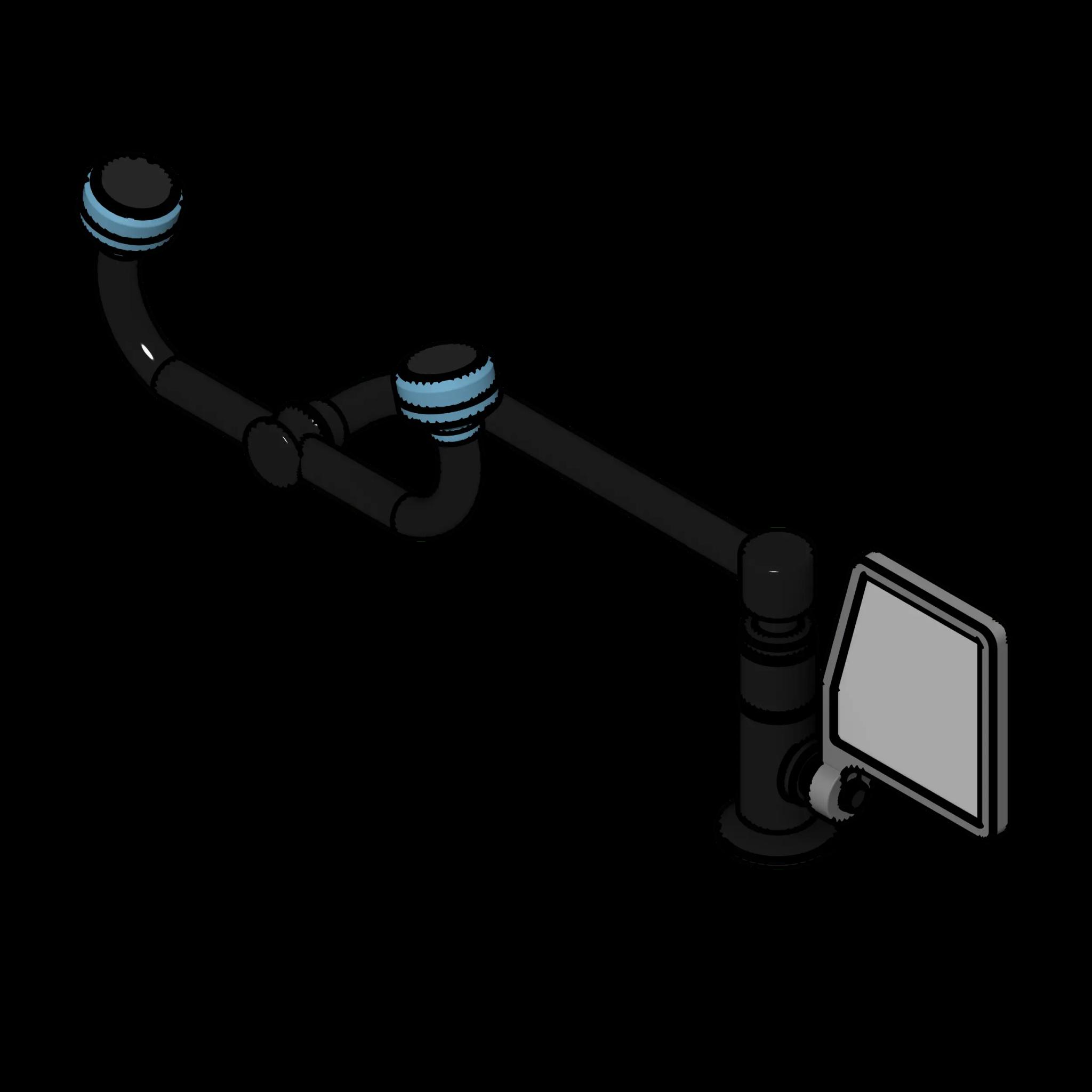 SSG Eyewash Deck Mounted Swivel CPB Right Hand