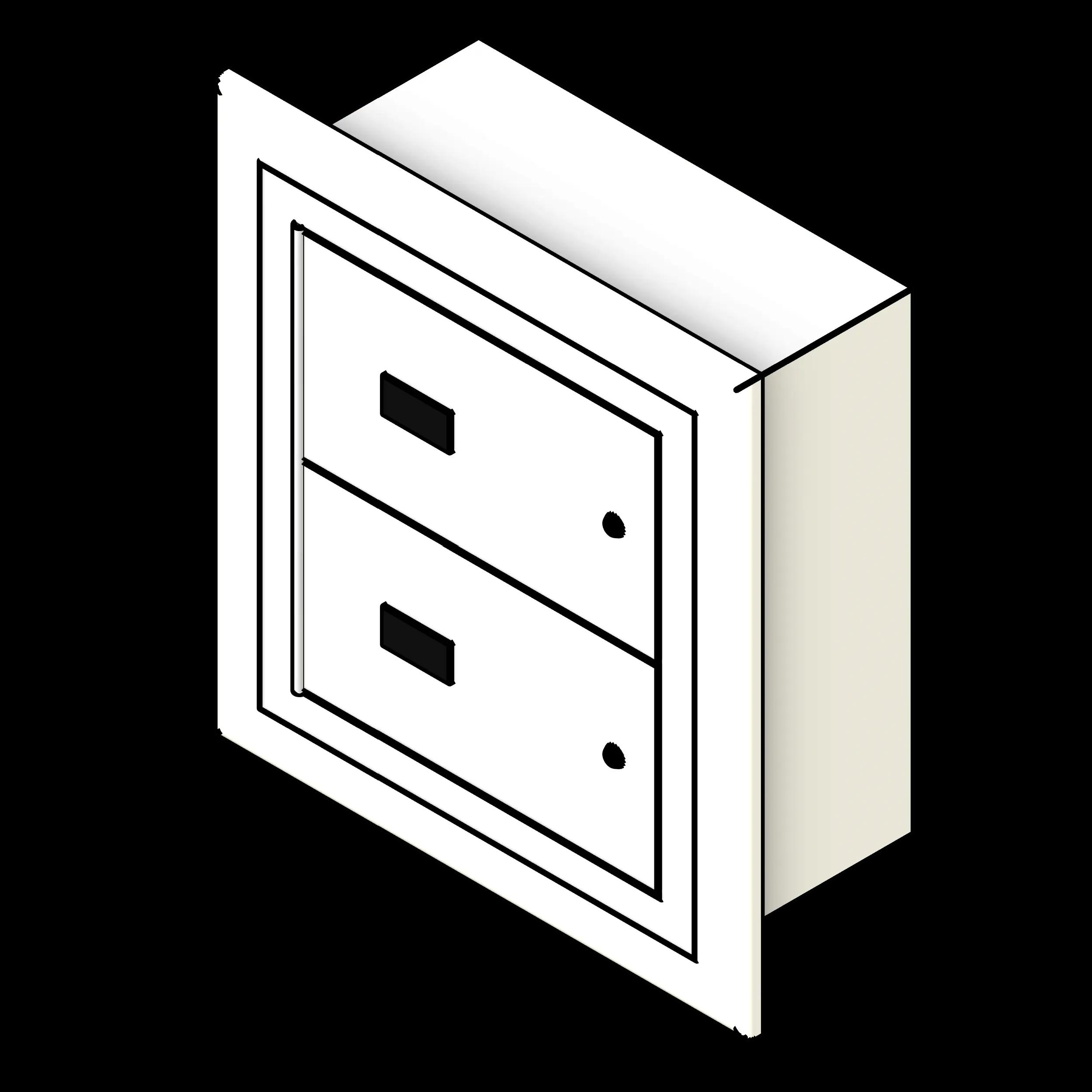  SSG Locker Gun Wall Mounted PCS Flush 1 Column 2 Tier