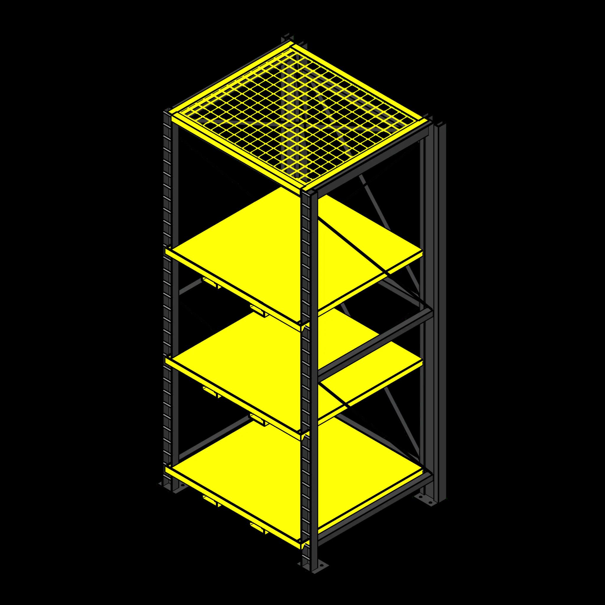 SSG Shelving Pallet Rack Modular PCS 48x48 Solid Deck Starter