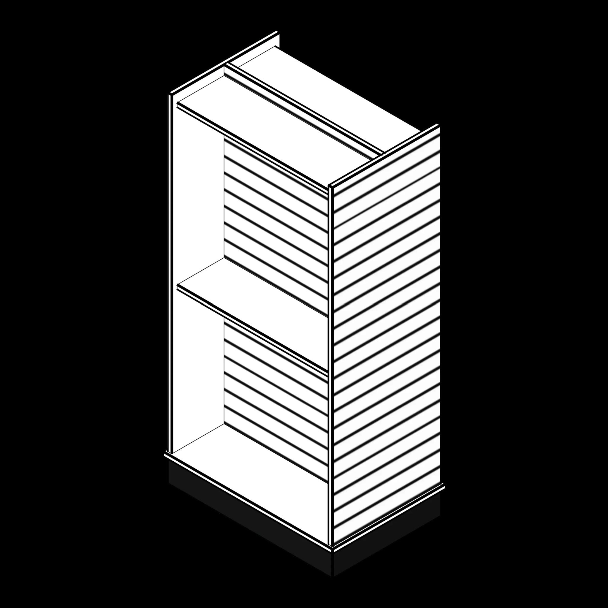  SSG Shelving Slatwall CAR 36x24x72