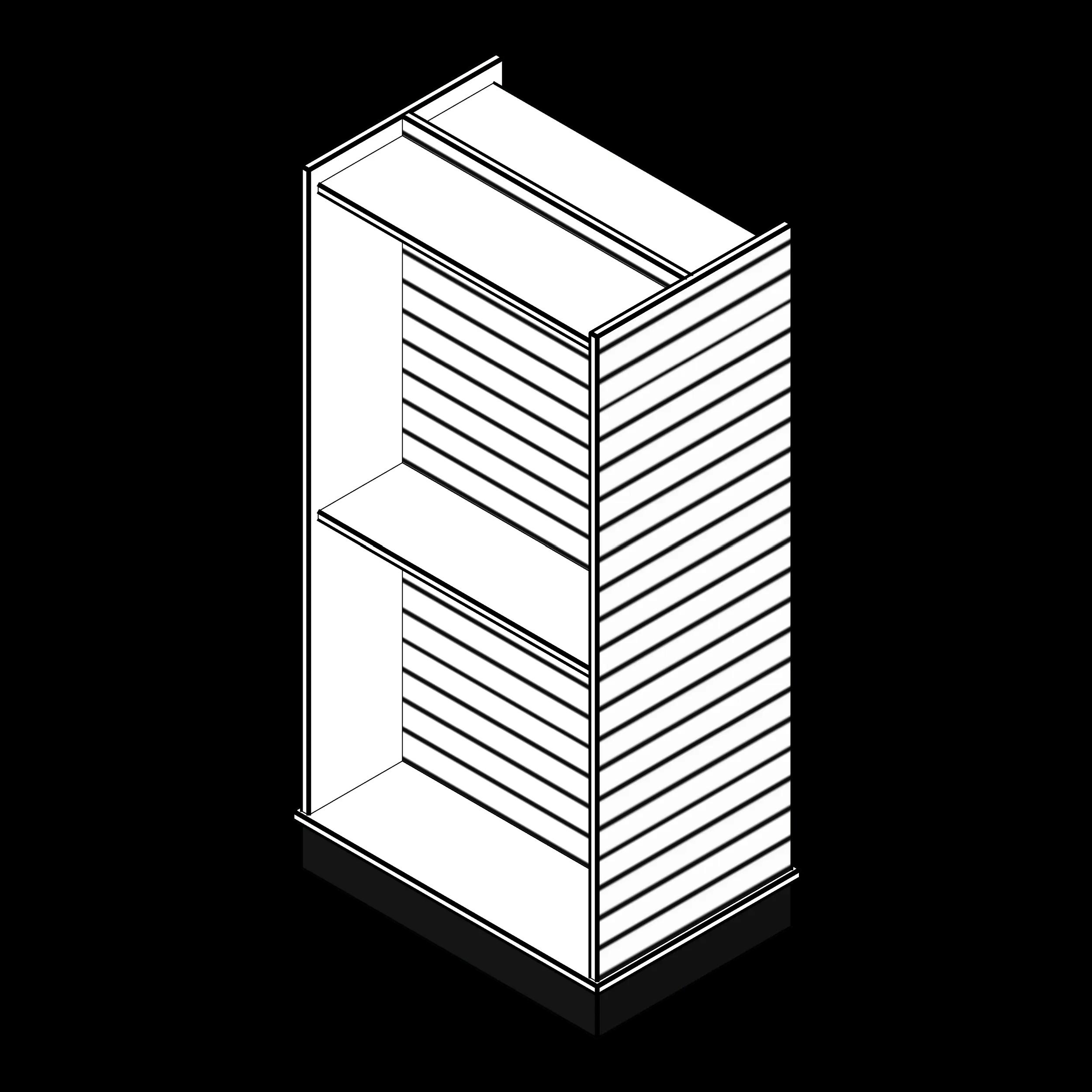  SSG Shelving Slatwall CAR 36x24x72