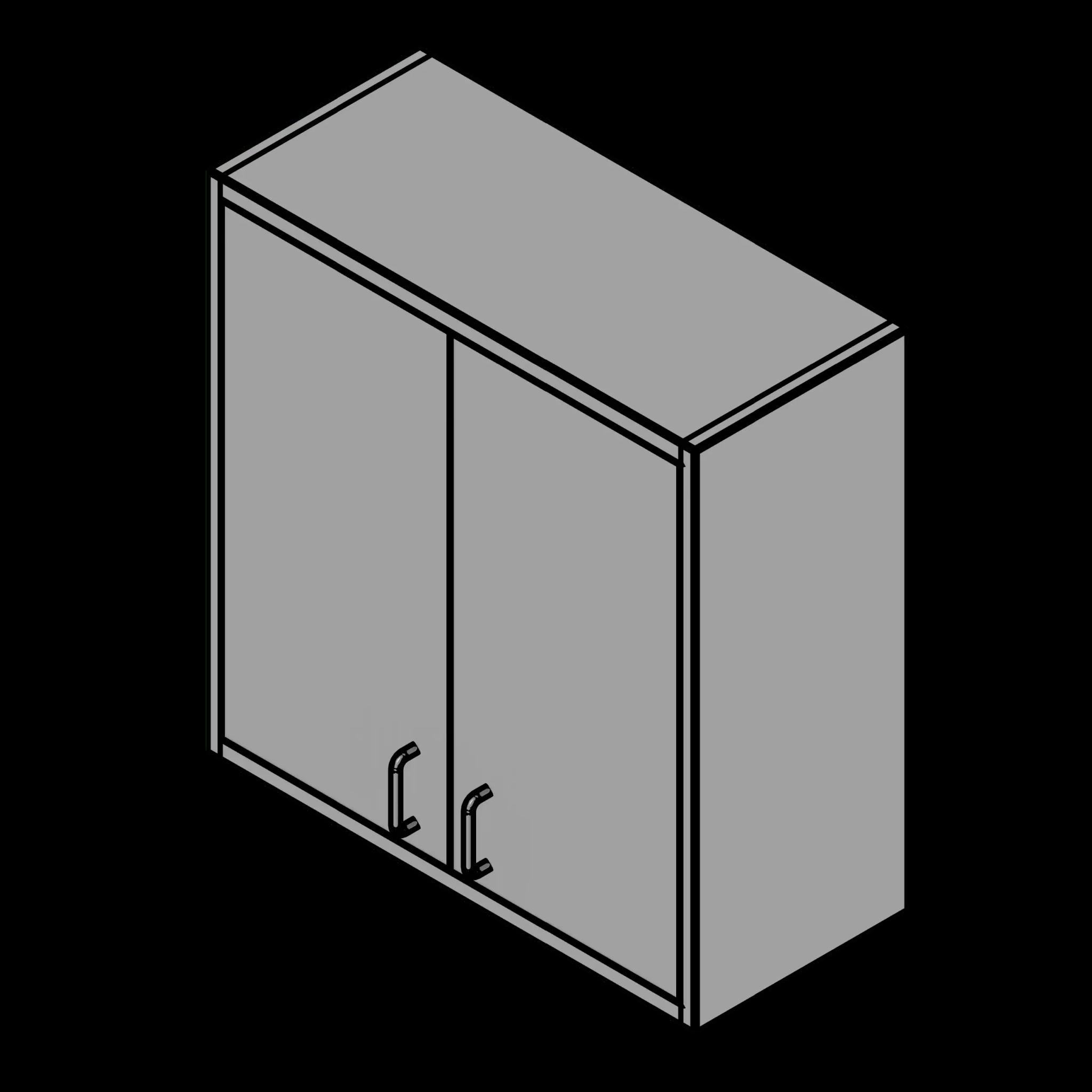  SSG Cabinet Wall 2 Door SST Solid Doors