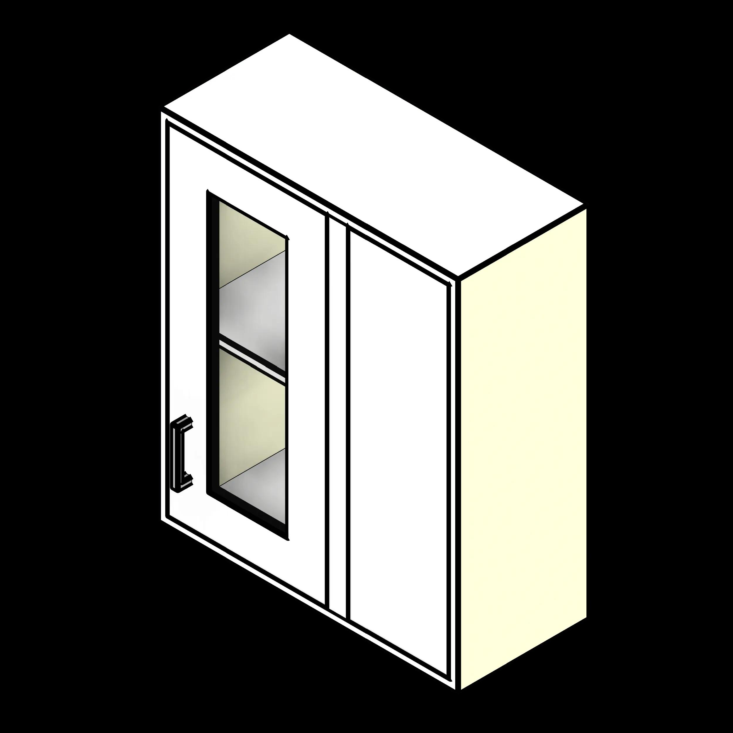  SSG Cabinet Lab Wall Dead Corner PCS Left Glass Inset Door