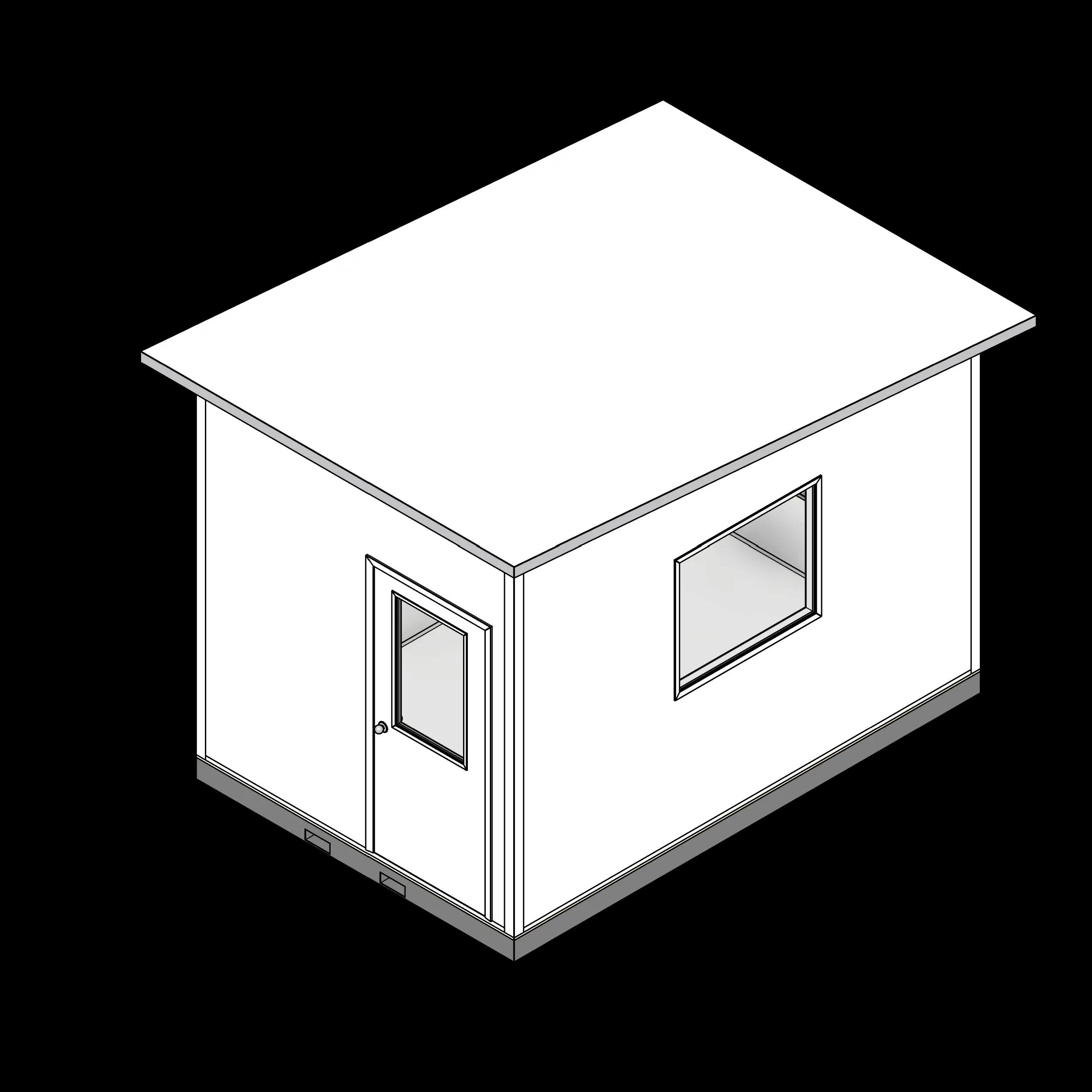 SSG Guard Shack Modular PCS 8x12 Fixed Window