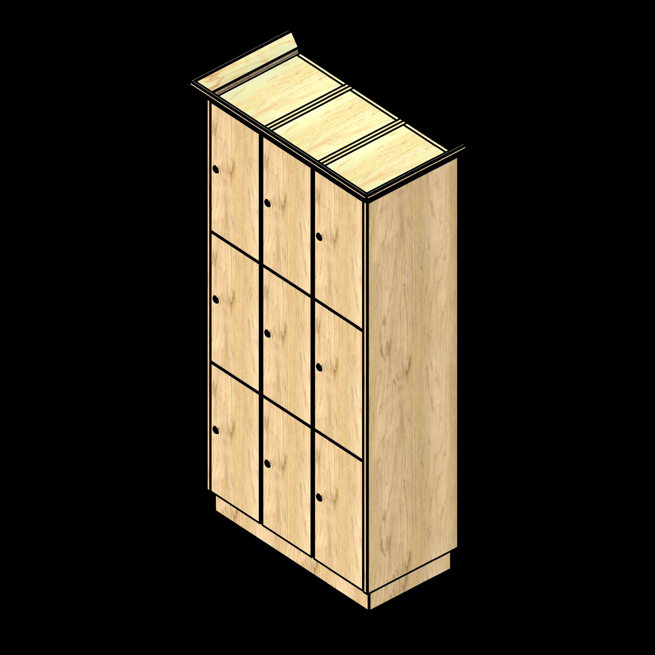 SSG Locker Tiered Club PLY 3 Column 3 Tier