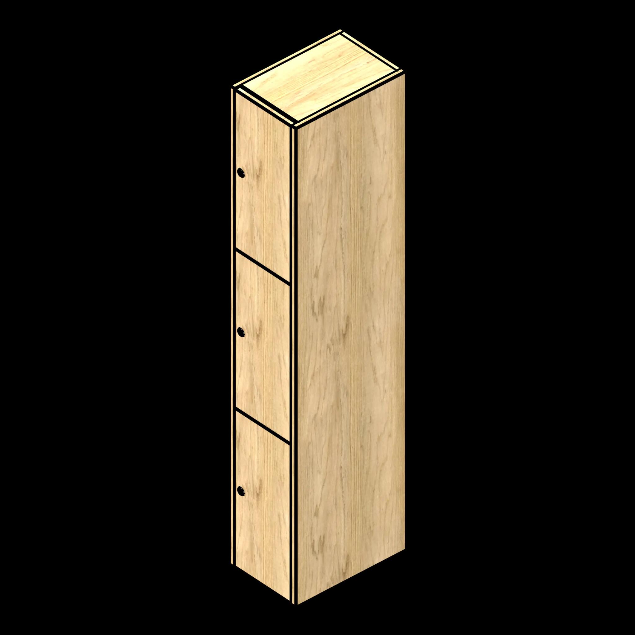 SSG Locker Tiered Club PLY 1 Column 3 Tier