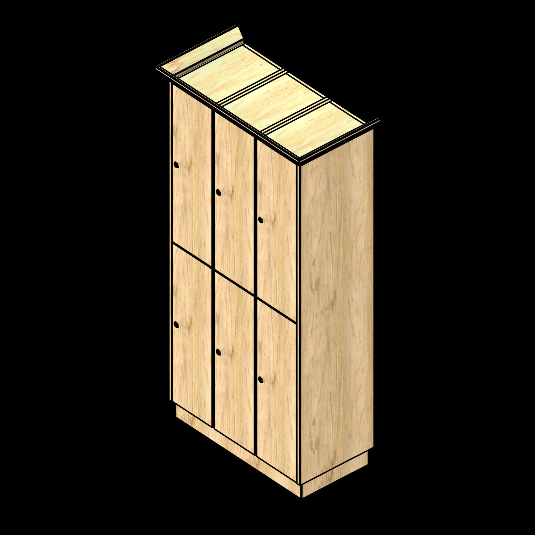 SSG Locker Tiered Club PLY 3 Column 2 Tier
