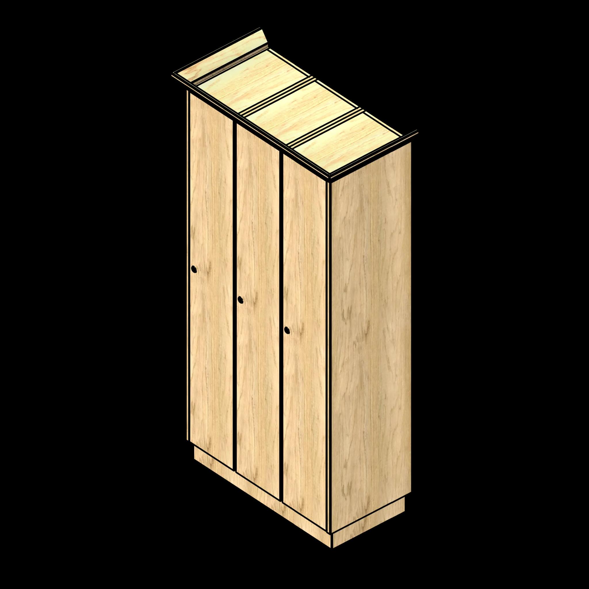 SSG Locker Tiered Club PLY 3 Column 1 Tier