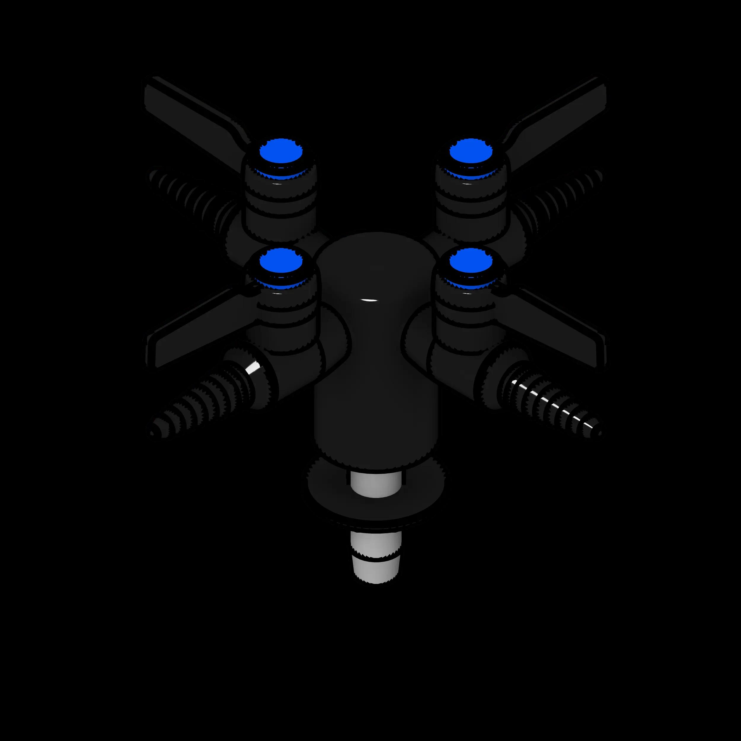 SSG Valve Gas Deck Mounted CHR 4 Outlet