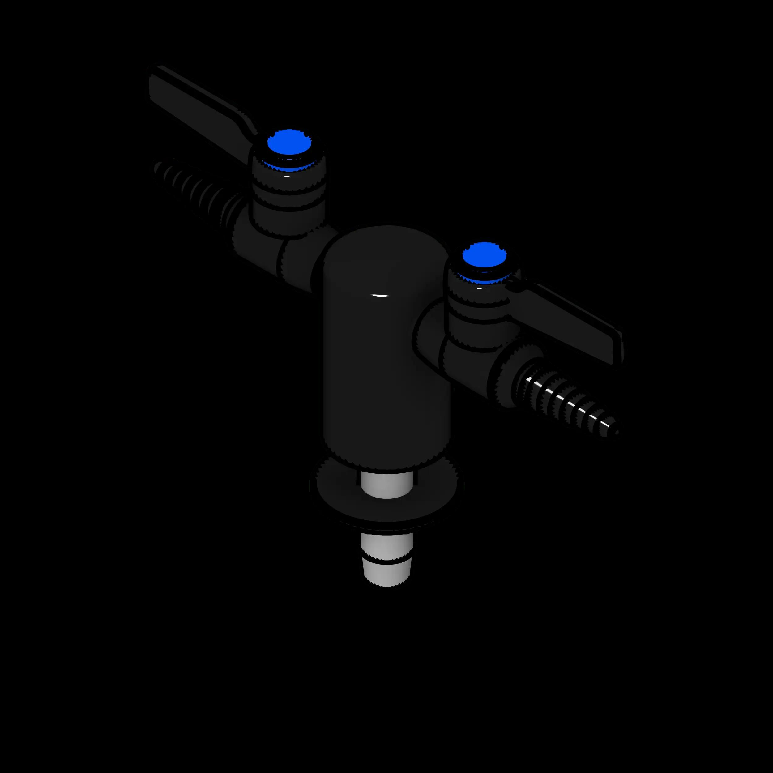 SSG Valve Gas Deck Mounted CHR 2 Outlet 180 Degree
