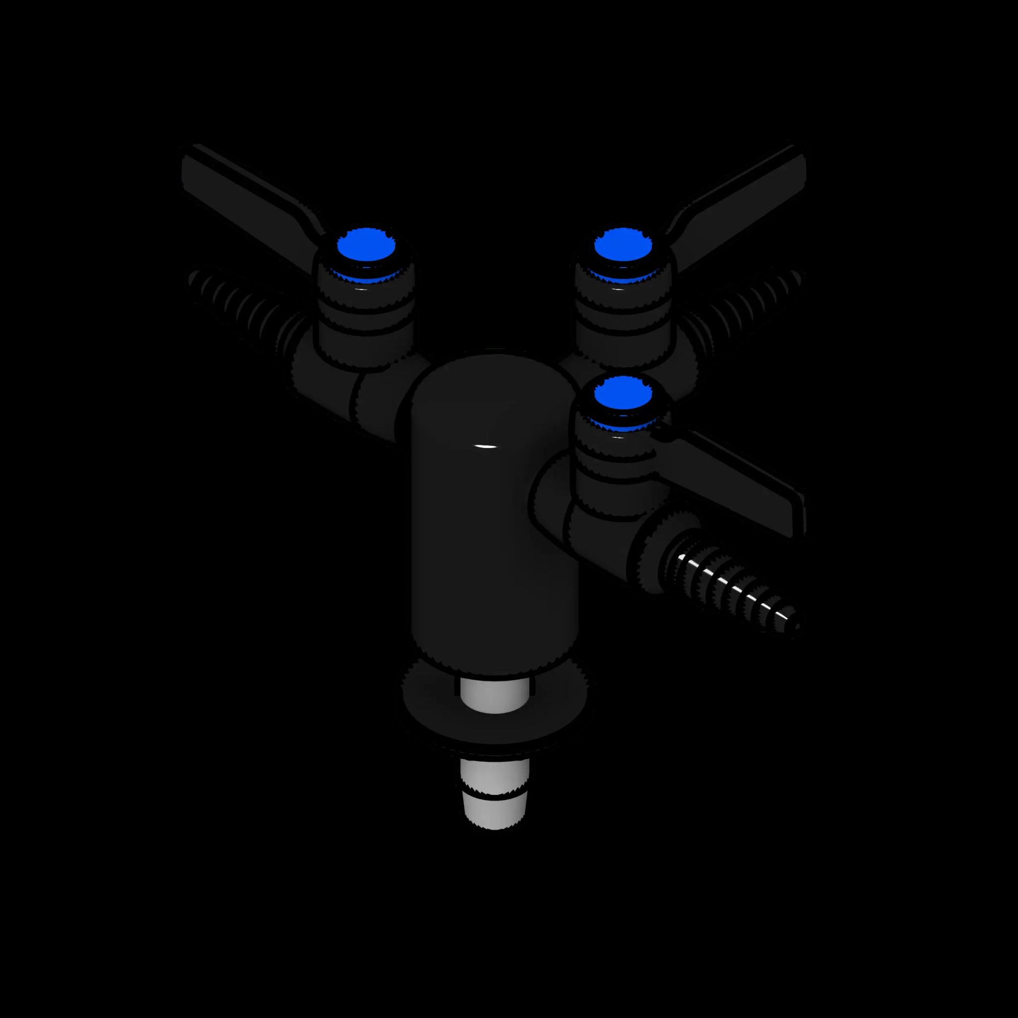 SSG Valve Gas Deck Mounted CHR 3 Outlet
