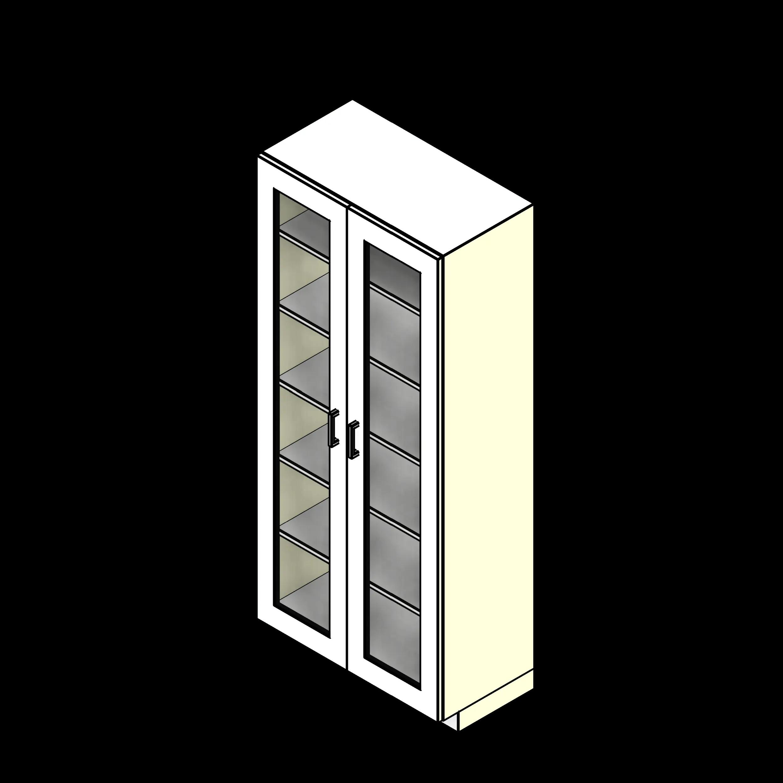 SSG Cabinet Lab Full Height Standard PCS 2 Glass Door Overlay