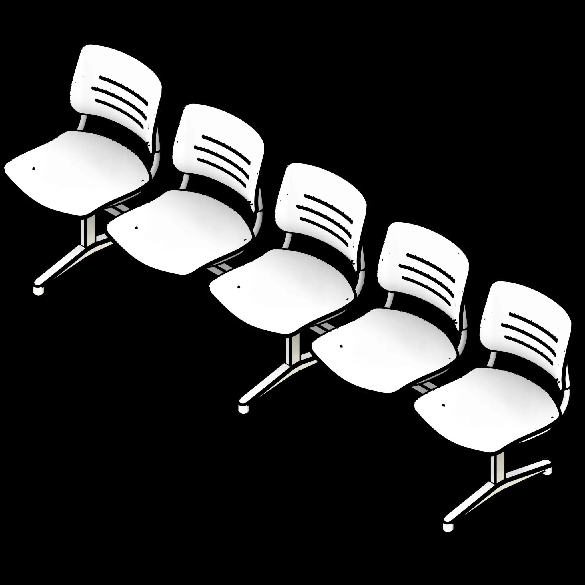 SSG Seat Tandem Lounge Armrests PPL 5 Seats