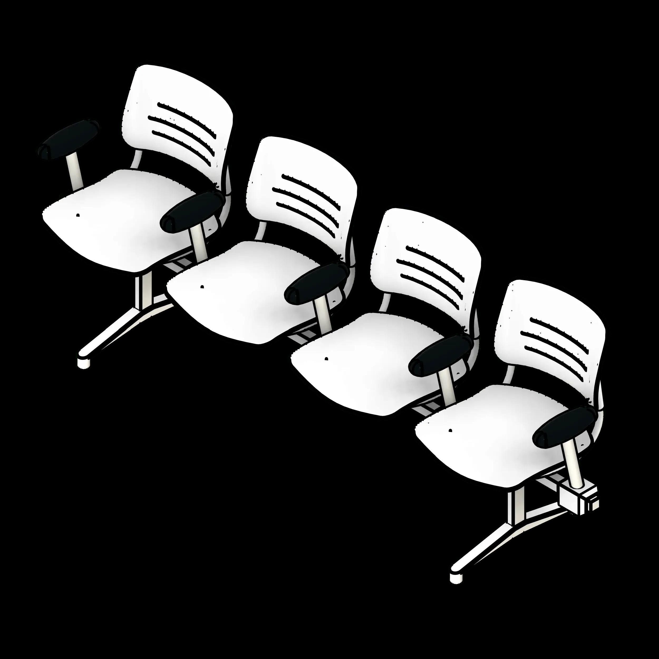 SSG Seat Tandem Lounge Armrests PPL 4 Seats