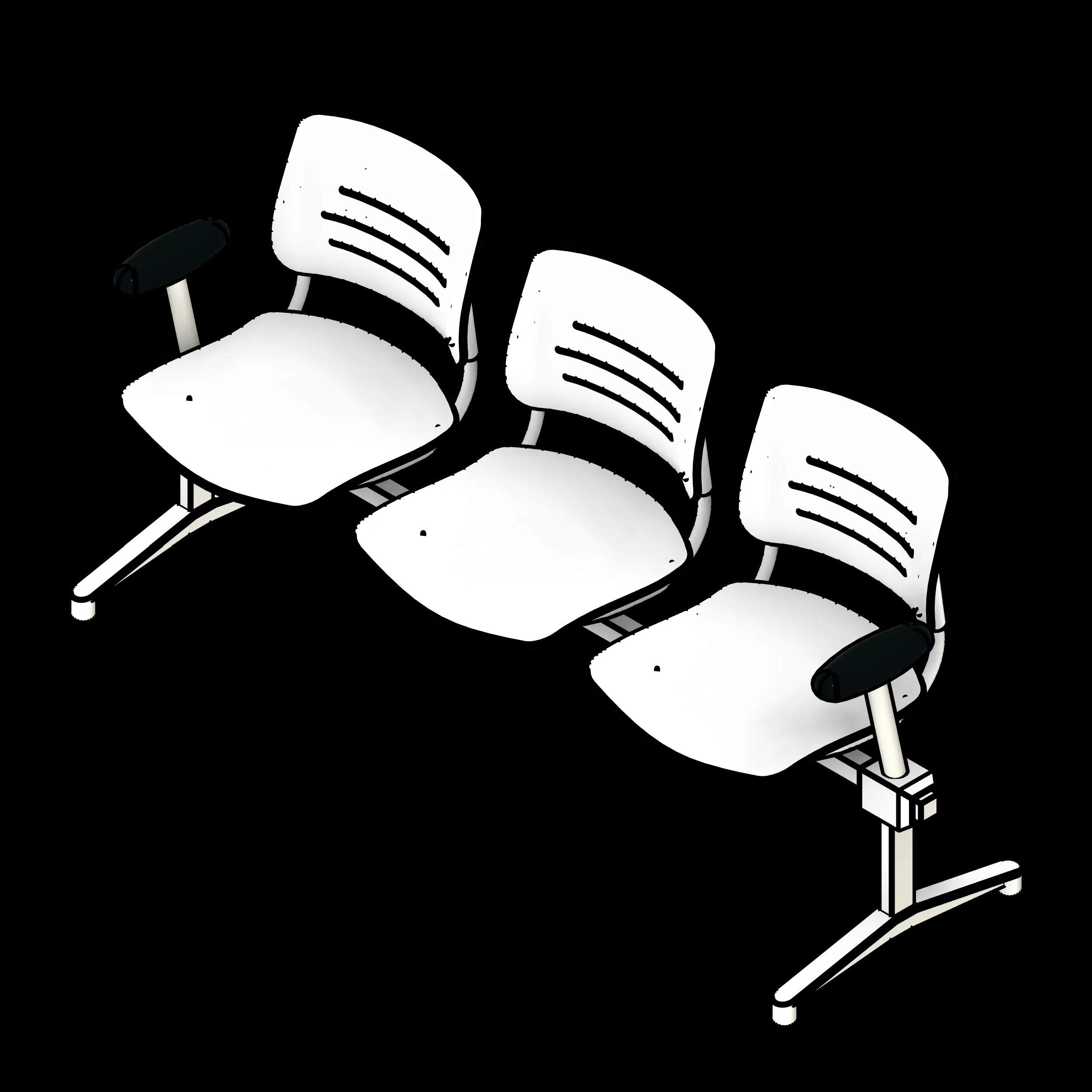 SSG Seat Tandem Lounge Armrests PPL 3 Seats